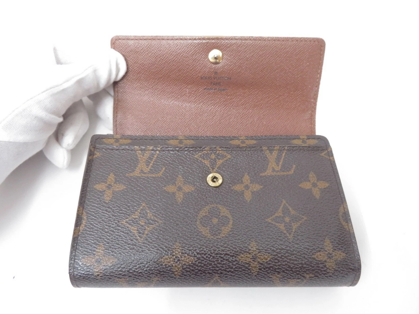 $610 2008 LOUIS VUITTON Monogram Alexandra Wallet CA4068