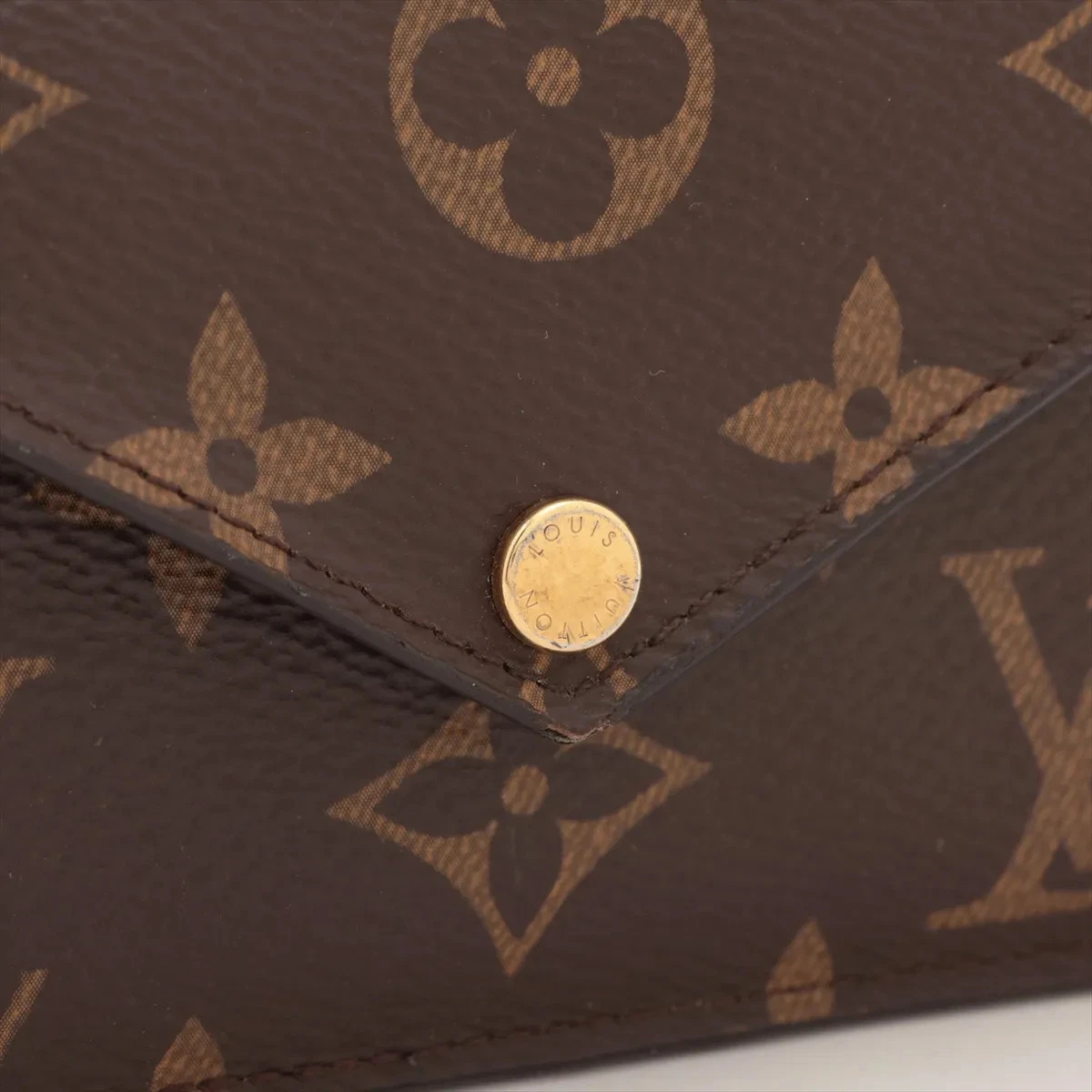 Louis Vuitton Monogram Porto Cartolecto Verso M69431 Black × Brown Coin Purse Th