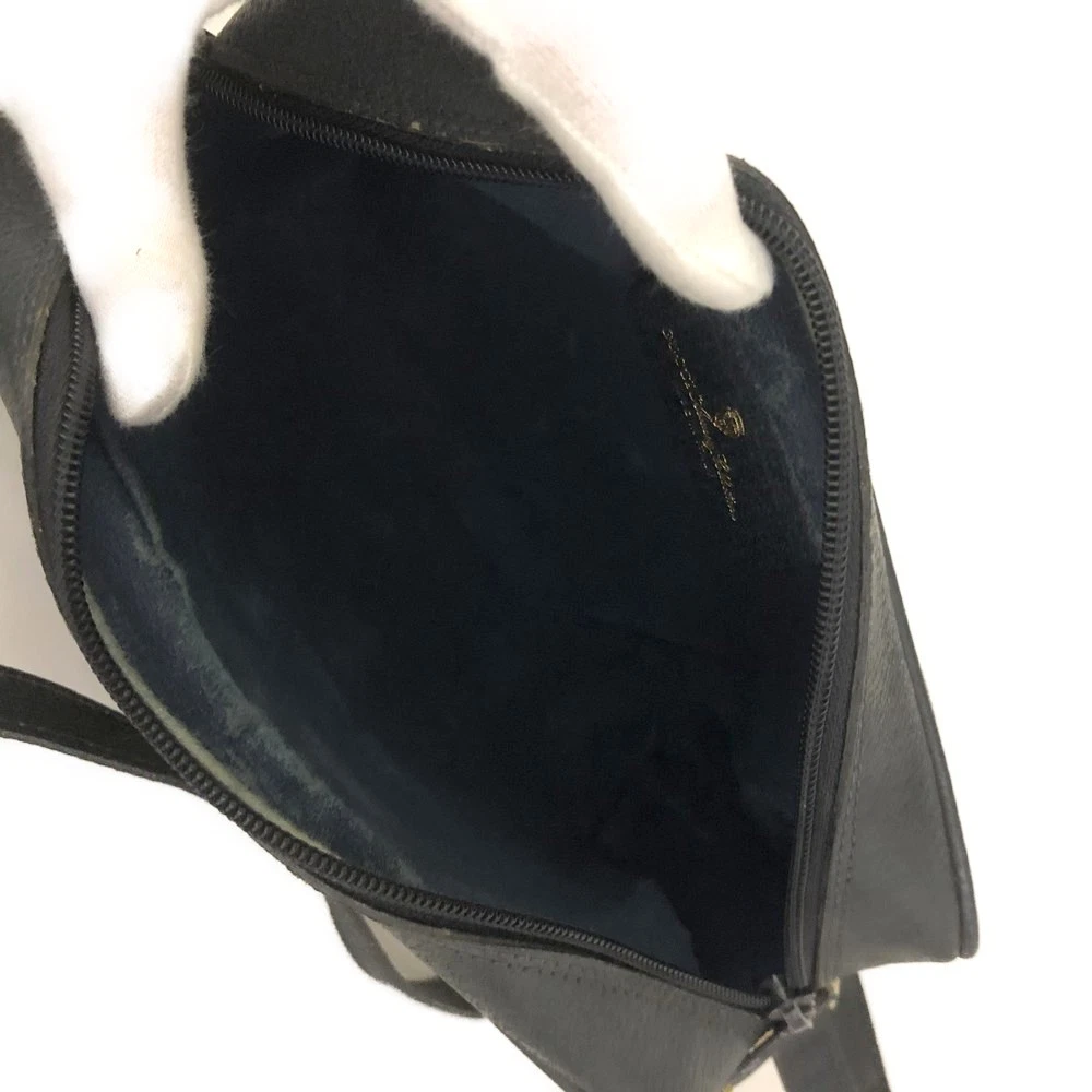 GUCCI GG Logo PVC Webbing Shoulder Bag Navy blue