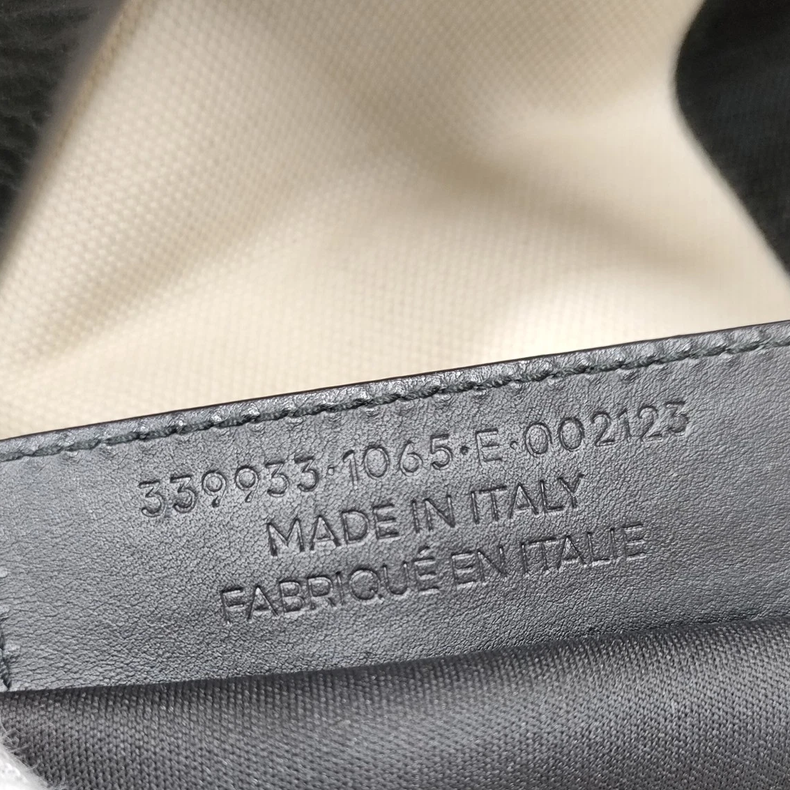 $995 Balenciaga Cotton Canvas Satin Calfskin S Navy Cabas Natural Black
