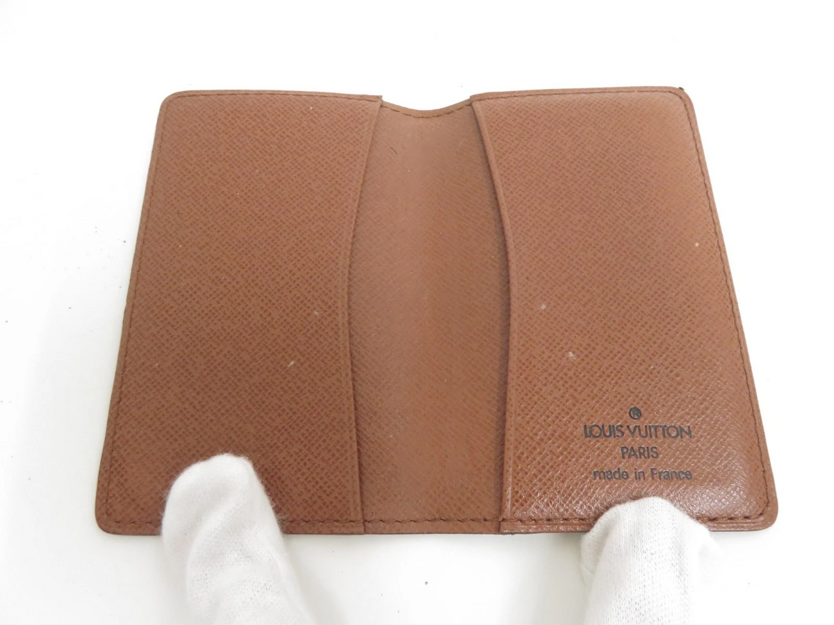 $390 2004 Louis Vuitton Monogram Pochette Cartes Visite RA0044