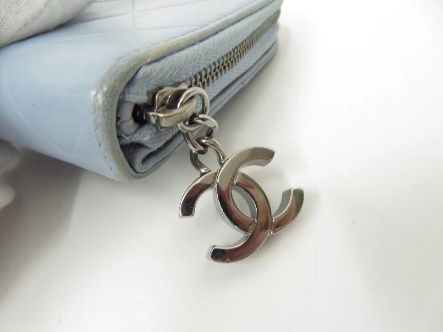 CHANEL CC Matelasse Lambskin Zip Around Zippy Long Wallet