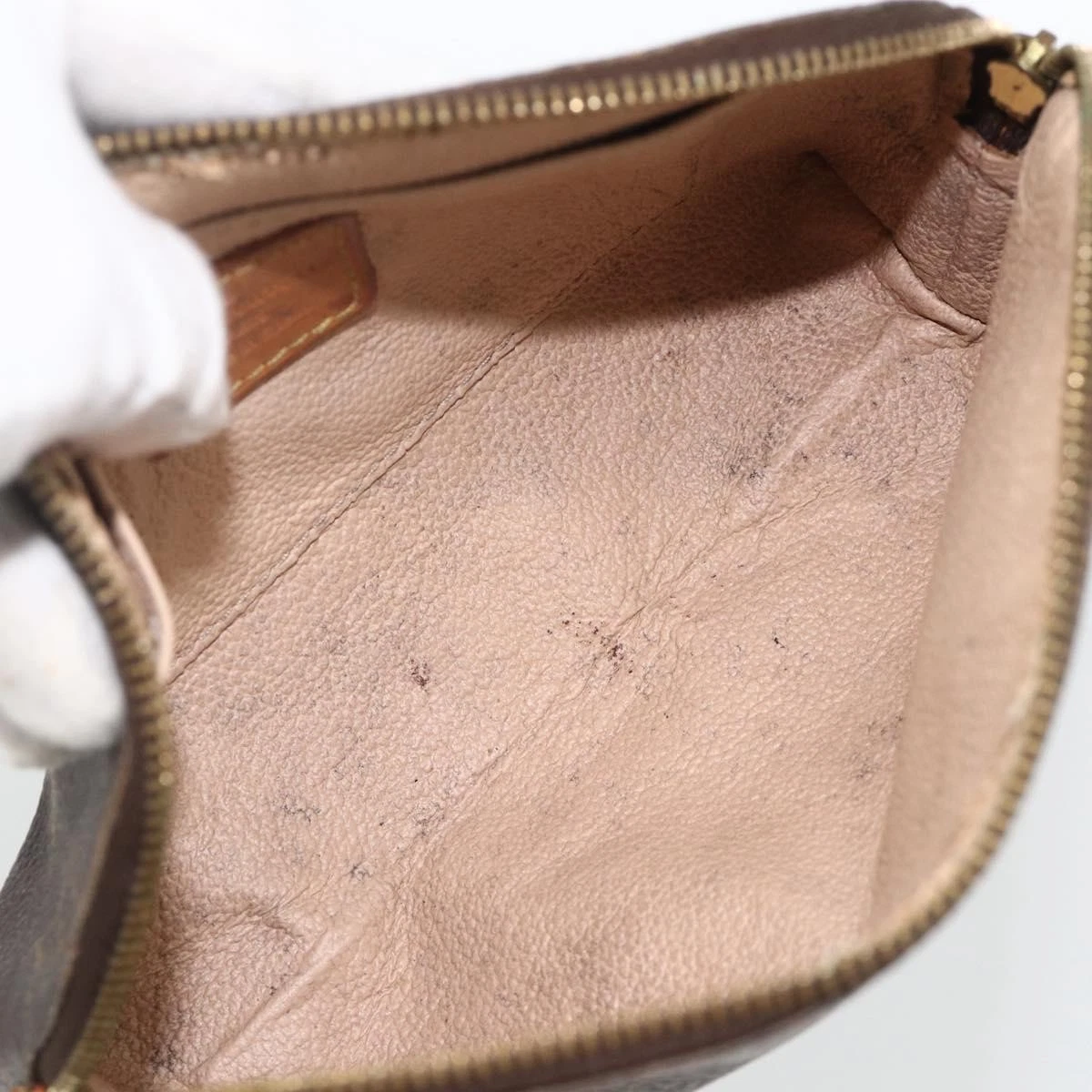 LOUIS VUITTON Monogram Pochette Cosmetic PM Pouch M43998 LV Auth BAZ755
