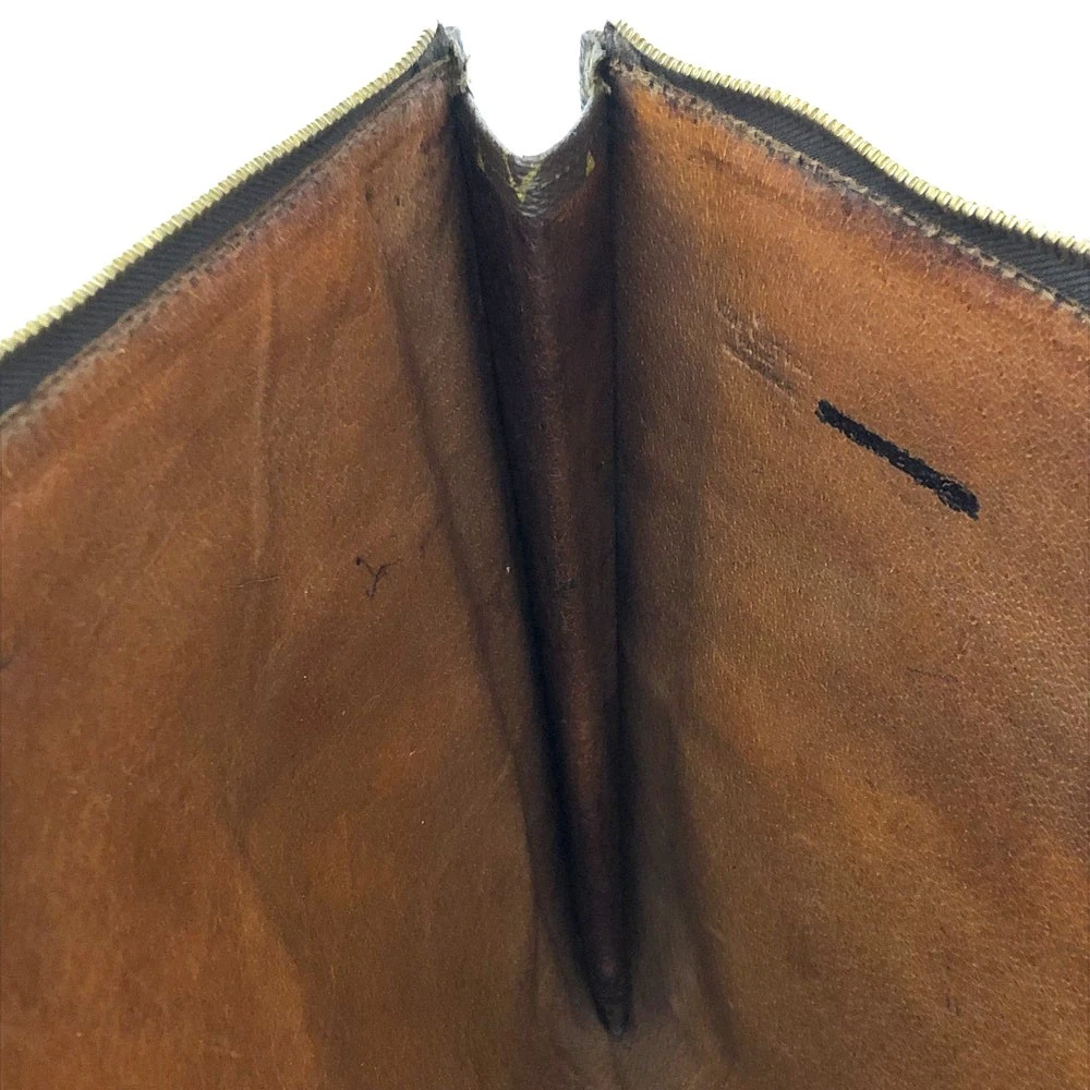 Louis Vuitton Monogram Poche Document Business Bag Brown