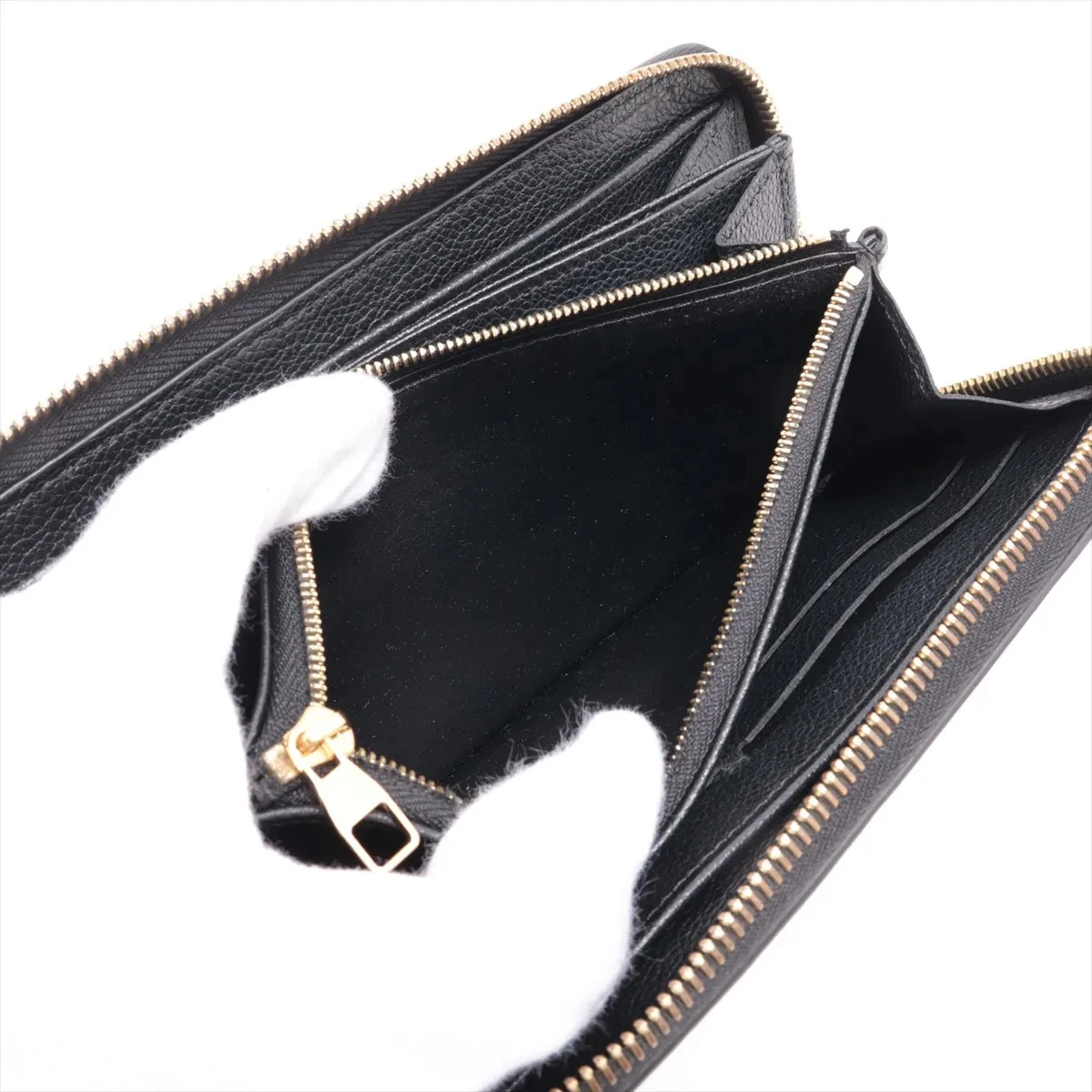 Louis Vuitton Empreinte Zippy Wallet M61864 Noir Zip Round Wallet