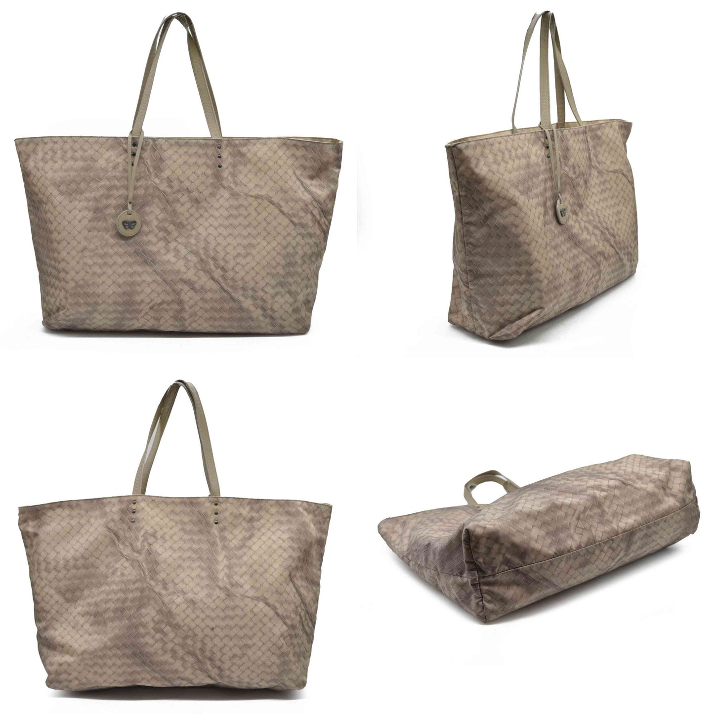 $890 Bottega Veneta Intreccio Illusion tote Bag Beige