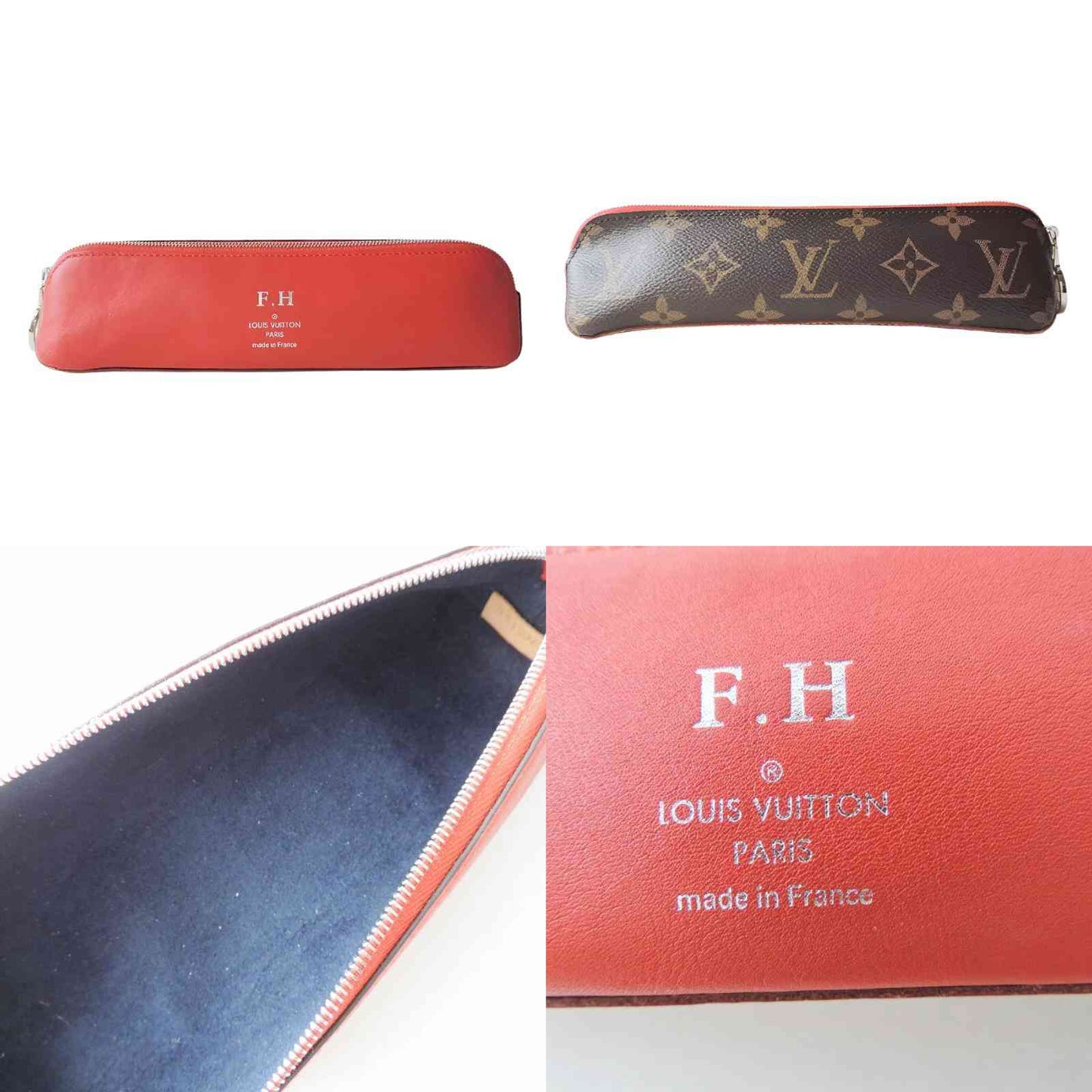 Louis Vuitton  Monogram Elizabeth Pencil Pouch Red SN2148