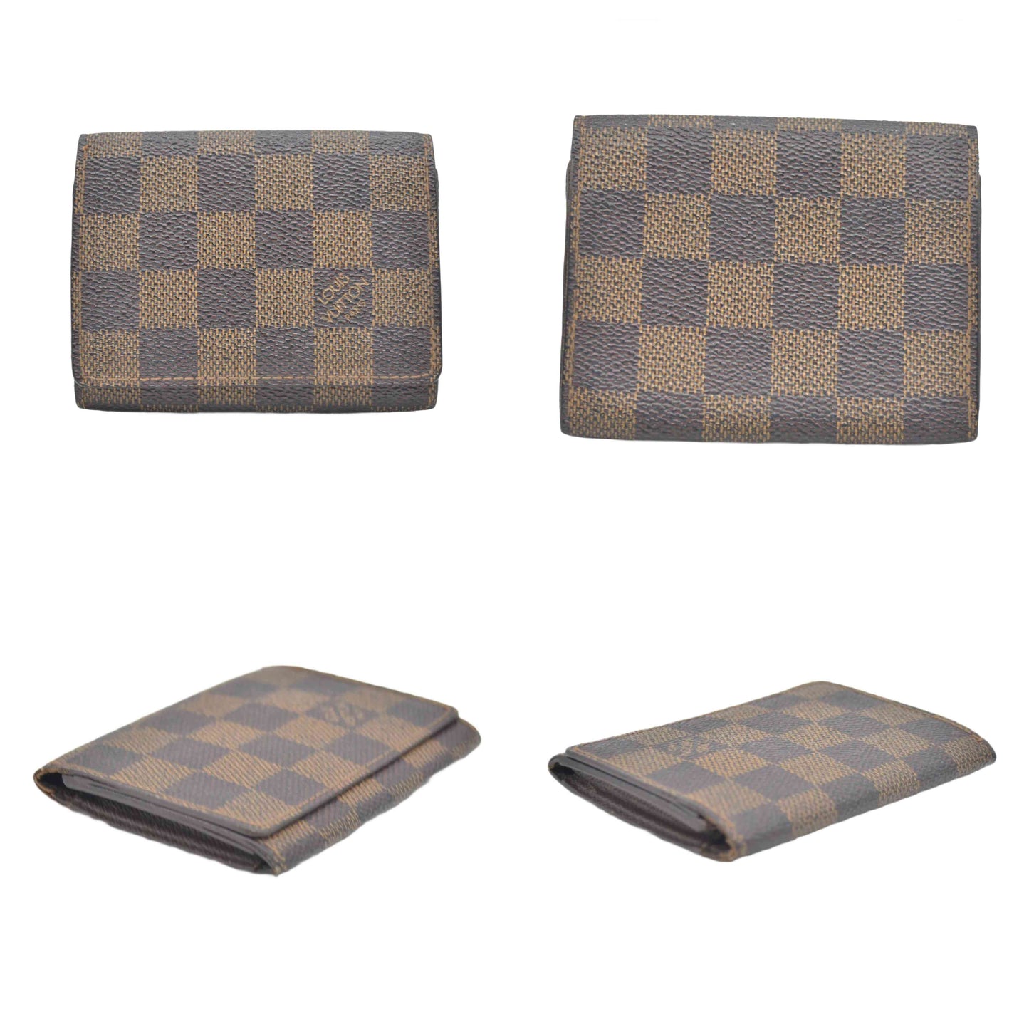$315 LOUIS VUITTON Damier Ebene Envelope Business Card Holder CONSIGNMENT