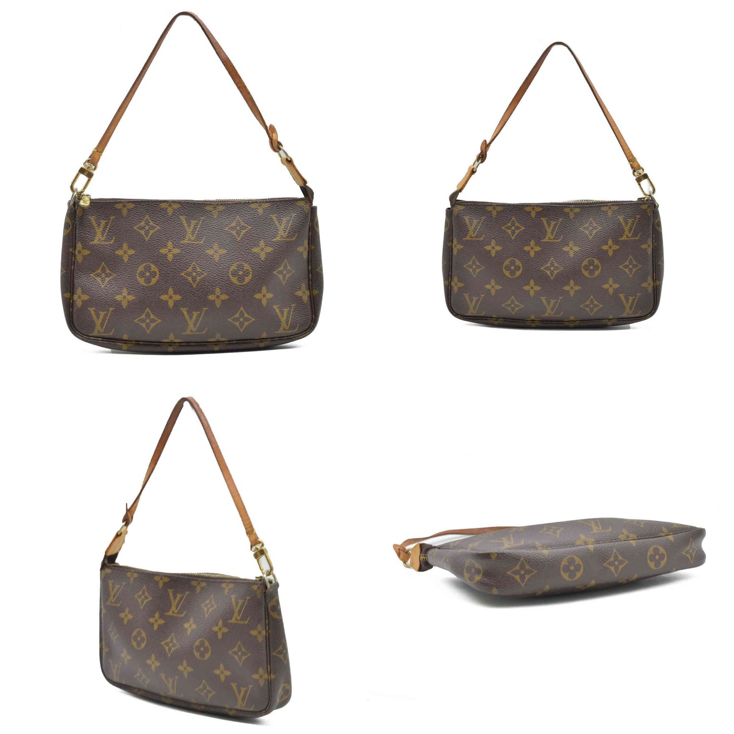 $1660 Louis Vuitton Monogram Pochette Accessories Pouch Bag AR0032