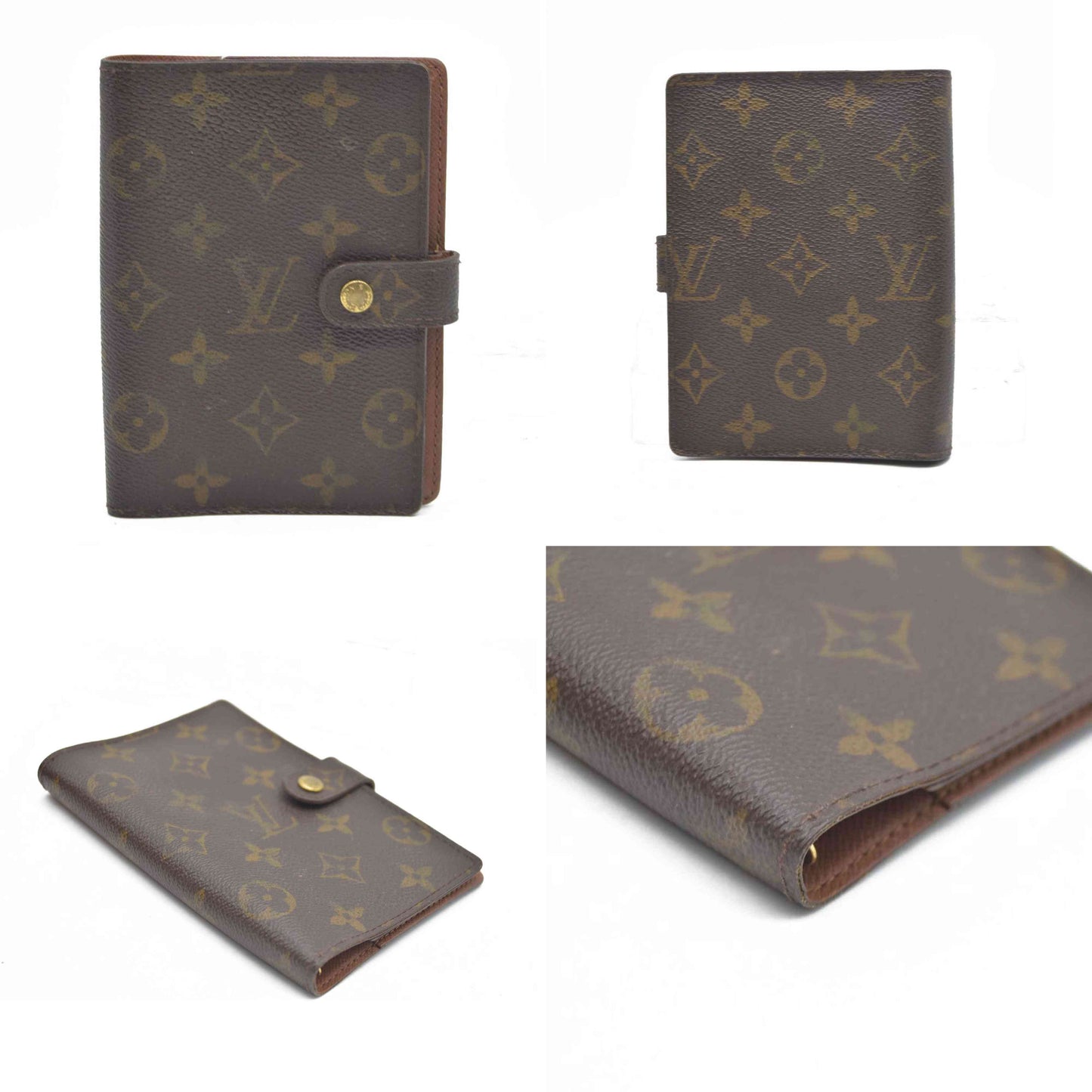 $505 Louis Vuitton  Monogram Small Ring Agenda Cover CA1919