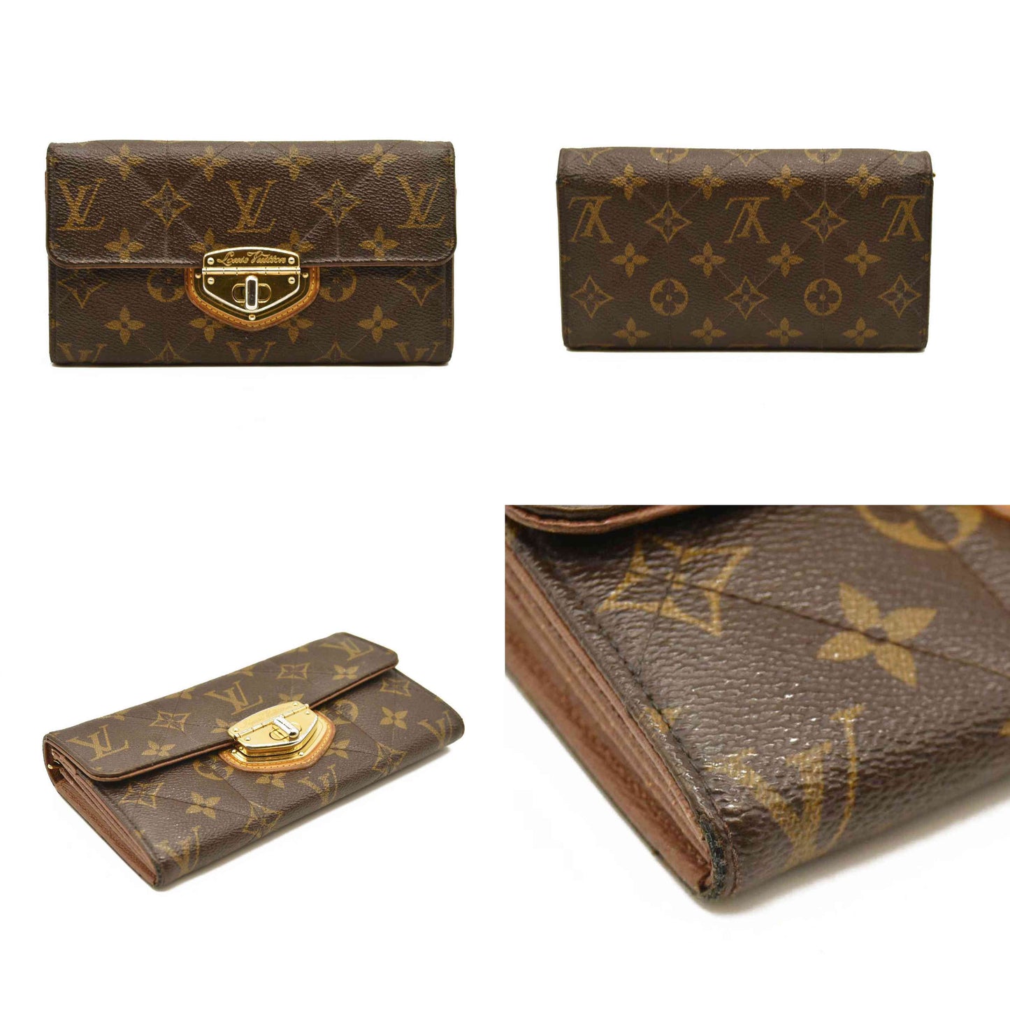 $1100 Louis Vuitton Monogram Etoile Sarah Wallet SP4111