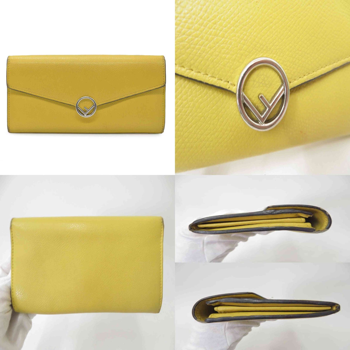 $900 FENDI F is Fendi Long Leather Bifold Long Wallet 2021
