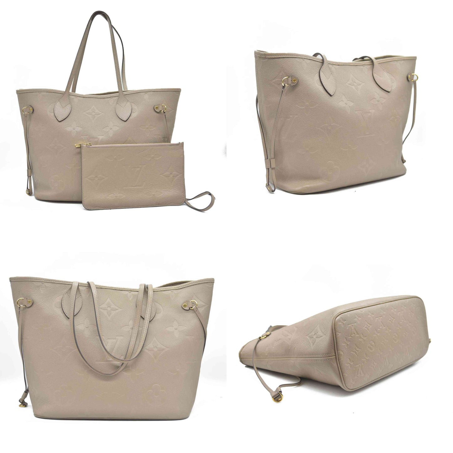 Louis Vuitton  Empreinte Monogram Giant Neverfull MM Tourterelle