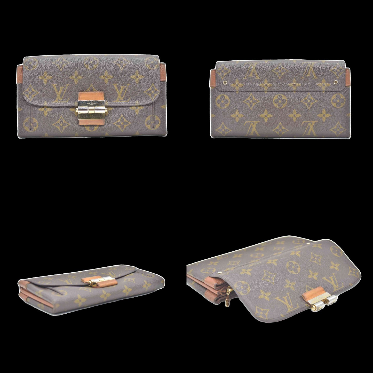 Louis Vuitton  LV Monogram Coated Canvas Elysee Wallet CONSIGNMENT