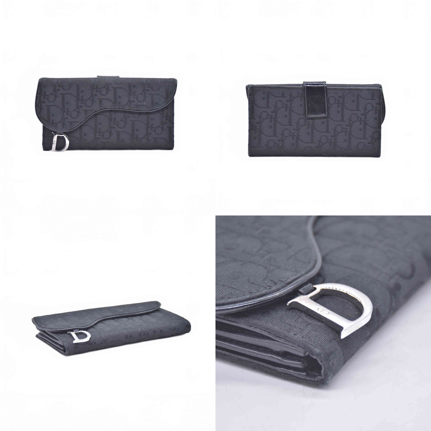 $1050 Christian Dior Vintage Saddle Continental Wallet CONSIGNMENT