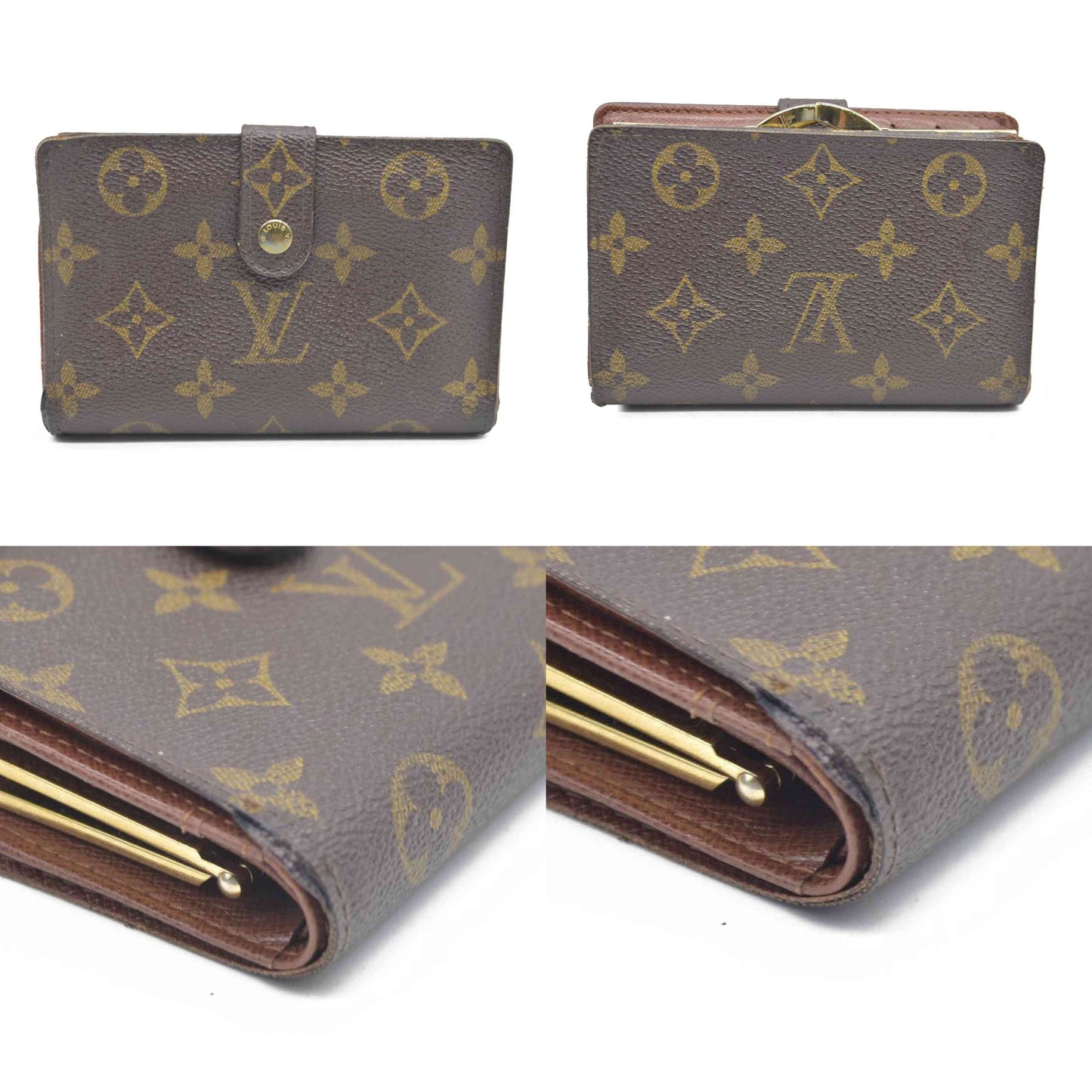 AUCTION $750  Louis Vuitton  Monogram French Purse Wallet CA0042