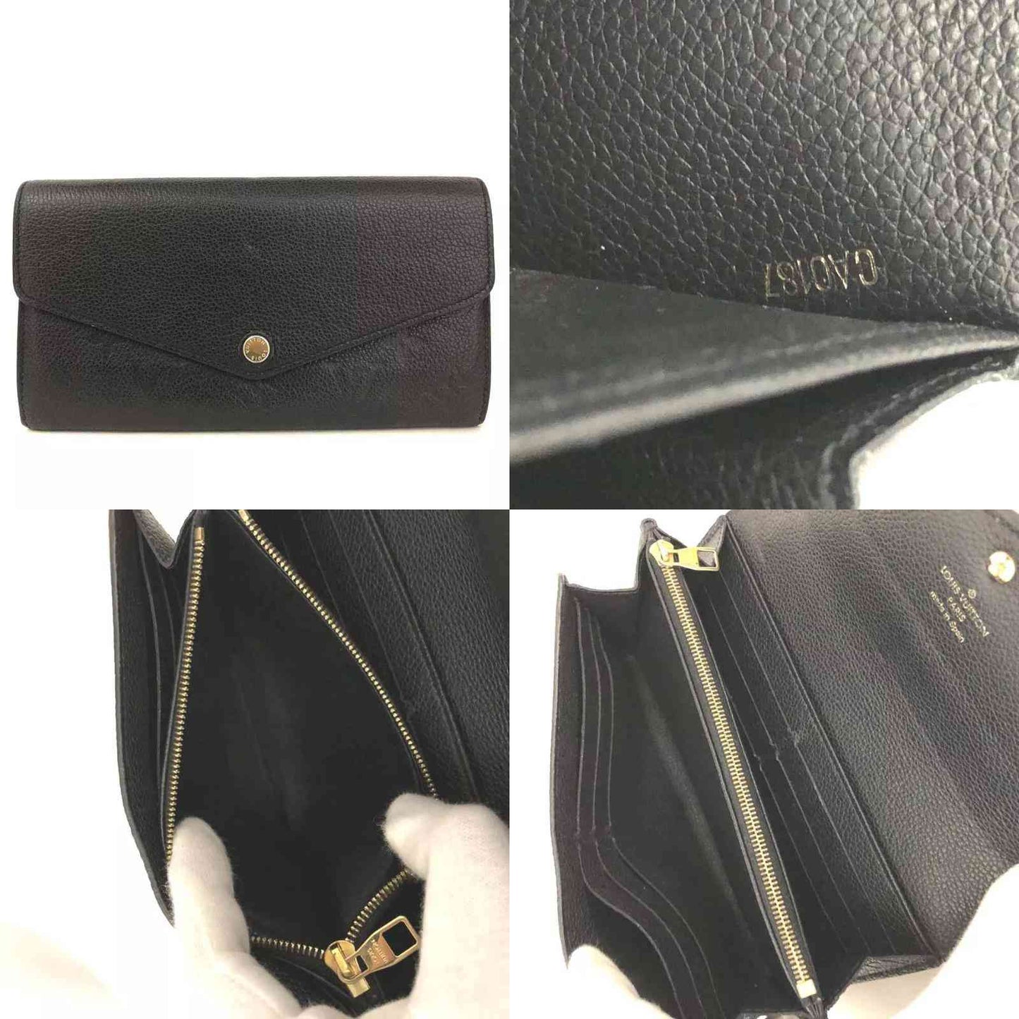 Louis Vuitton  Empreinte Sarah Wallet NM Black CA0187