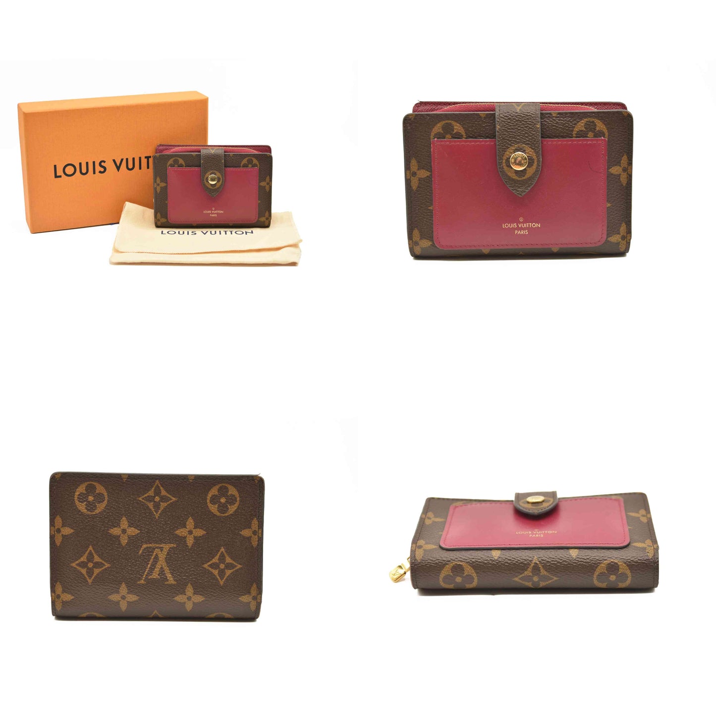LOUIS VUITTON Monogram Juliette Wallet Fuchsia SP0271