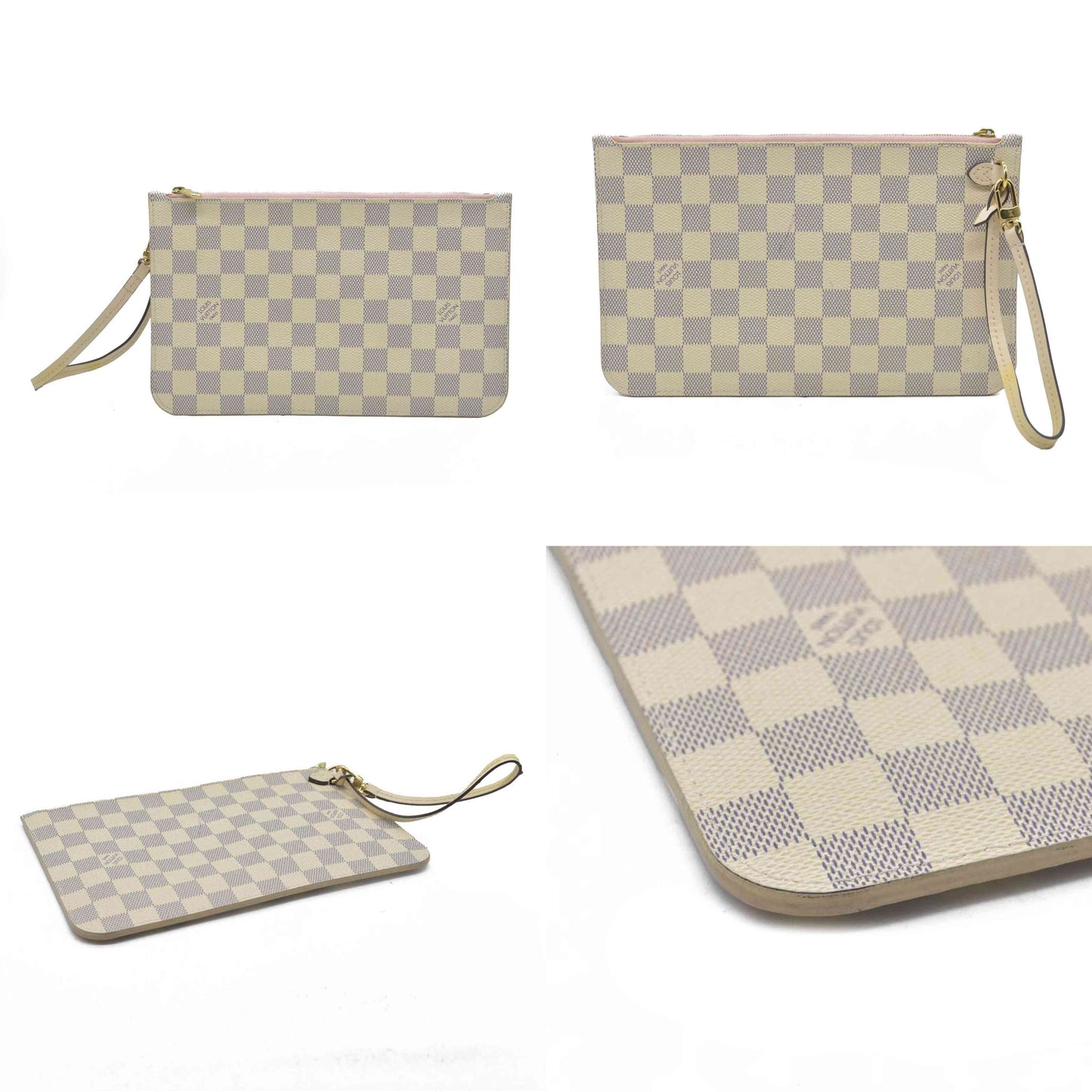 $2030 Louis Vuitton Damier Azur Neverfull GM MM Pochette