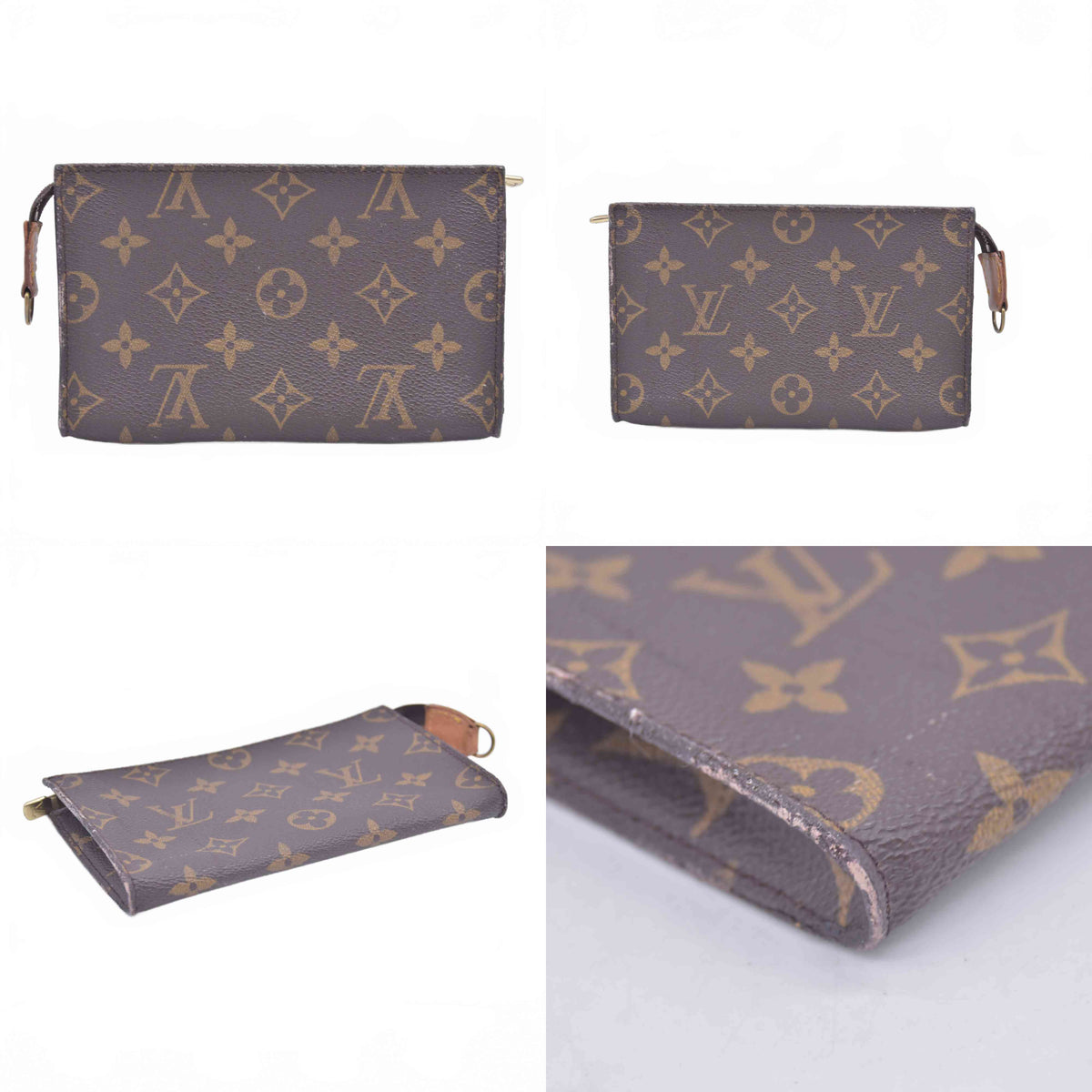 $490 1998 Louis Vuitton Monogram Bucket 23 Pouch AR0938