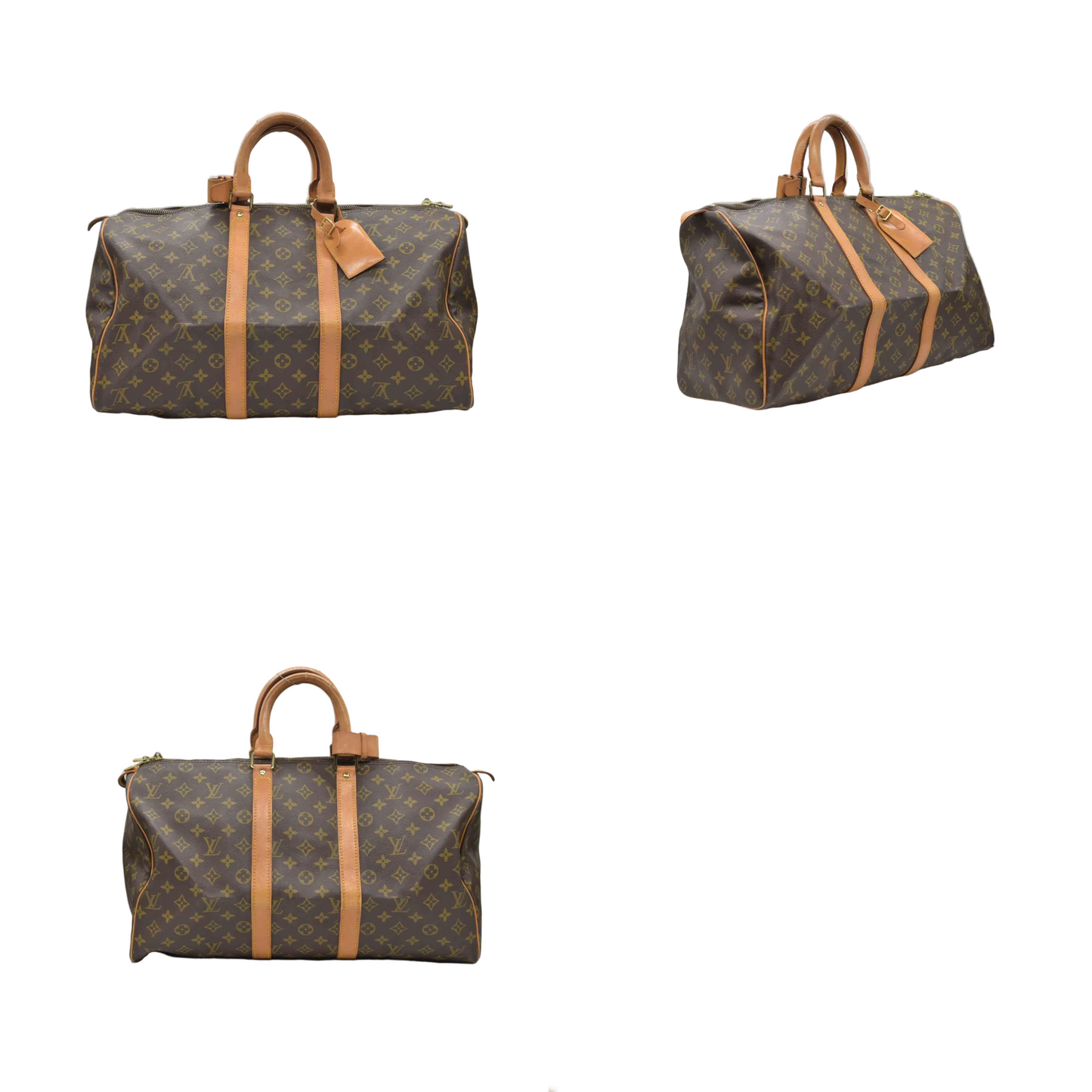 $1420 1985 Louis Vuitton Monogram Duffle Boston Bag  Keepall 45 SA852