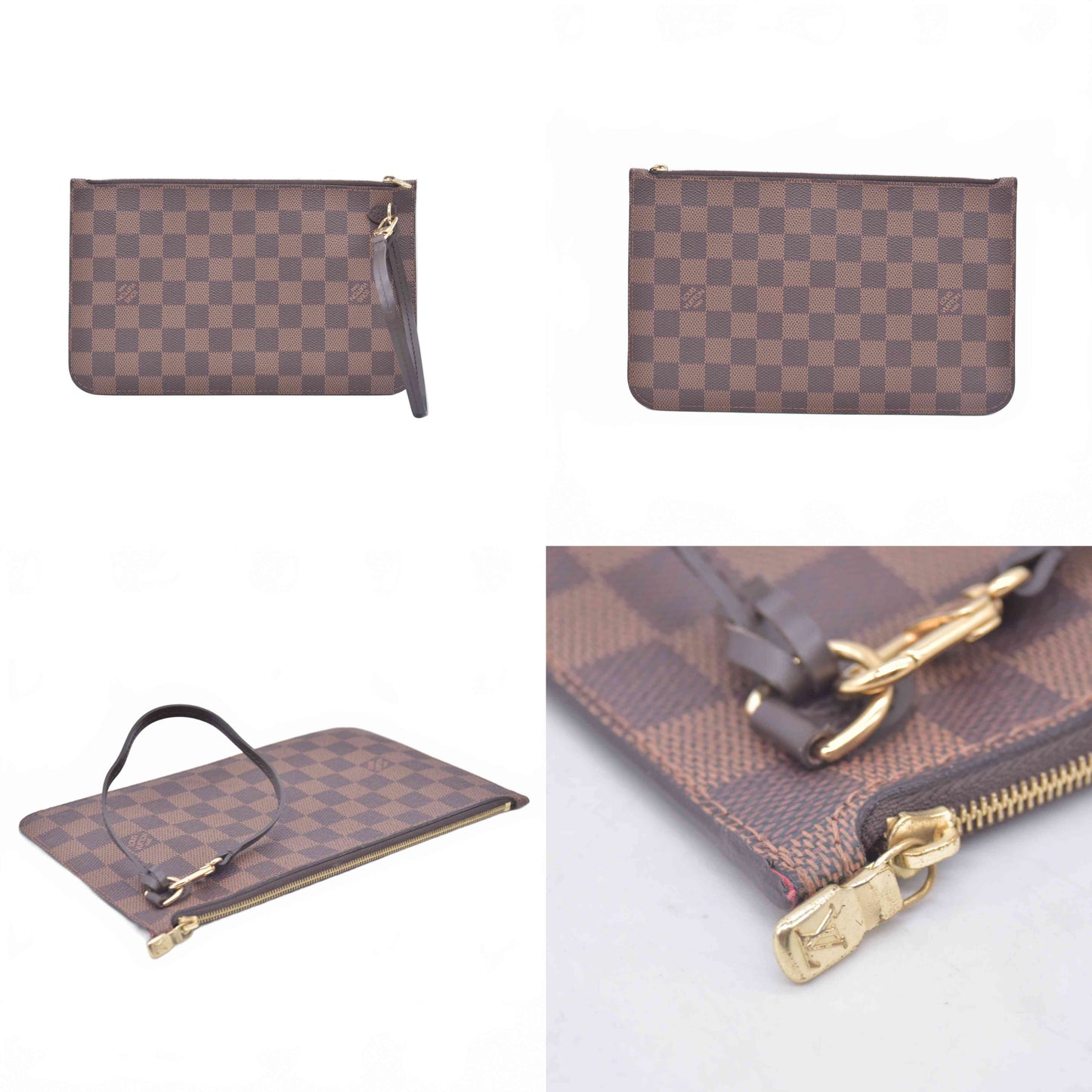 Louis Vuitton Damier Ebene Neverfull MM GM Pochette RFID