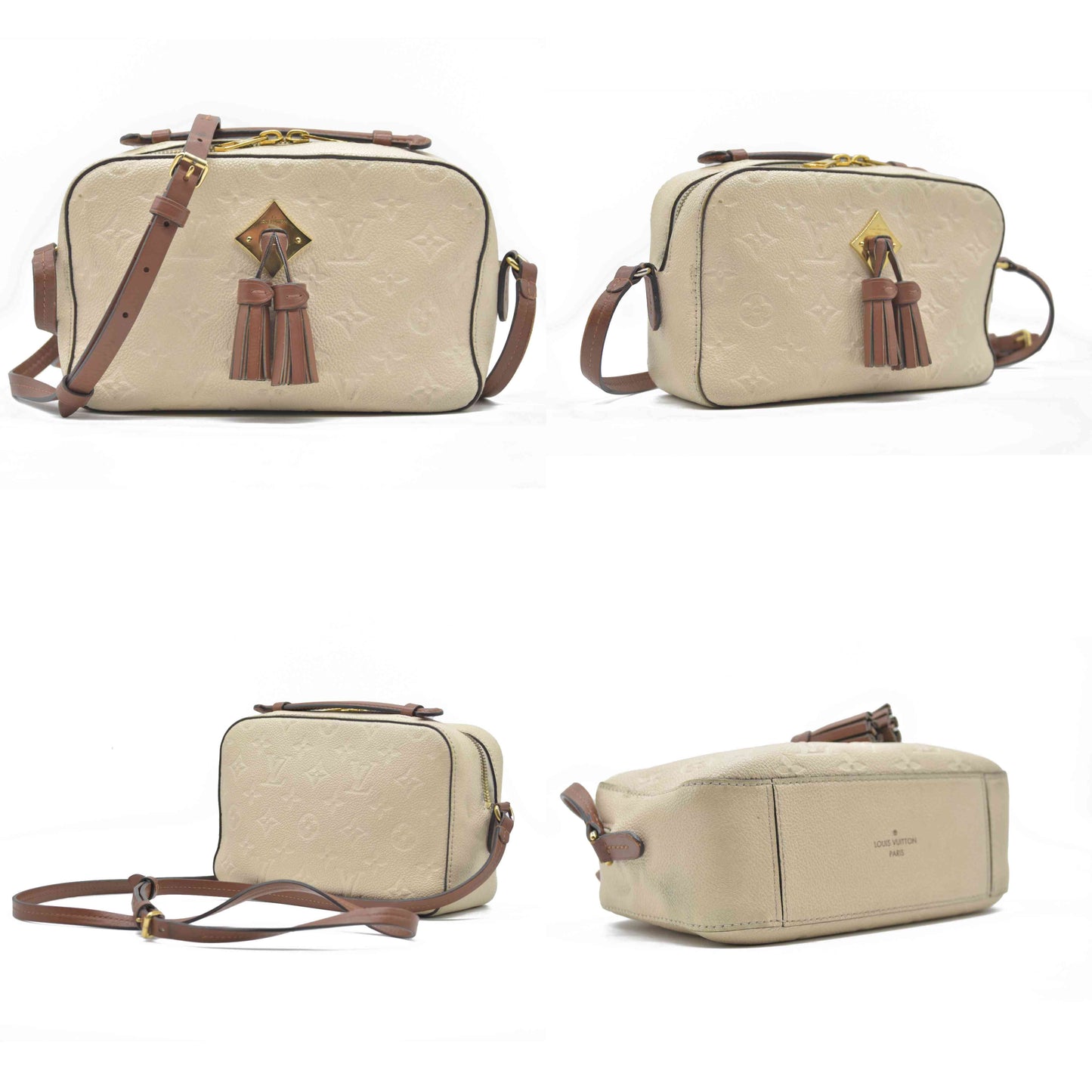 $1890 LOUIS VUITTON  Empreinte Saintonge Creme CA0169