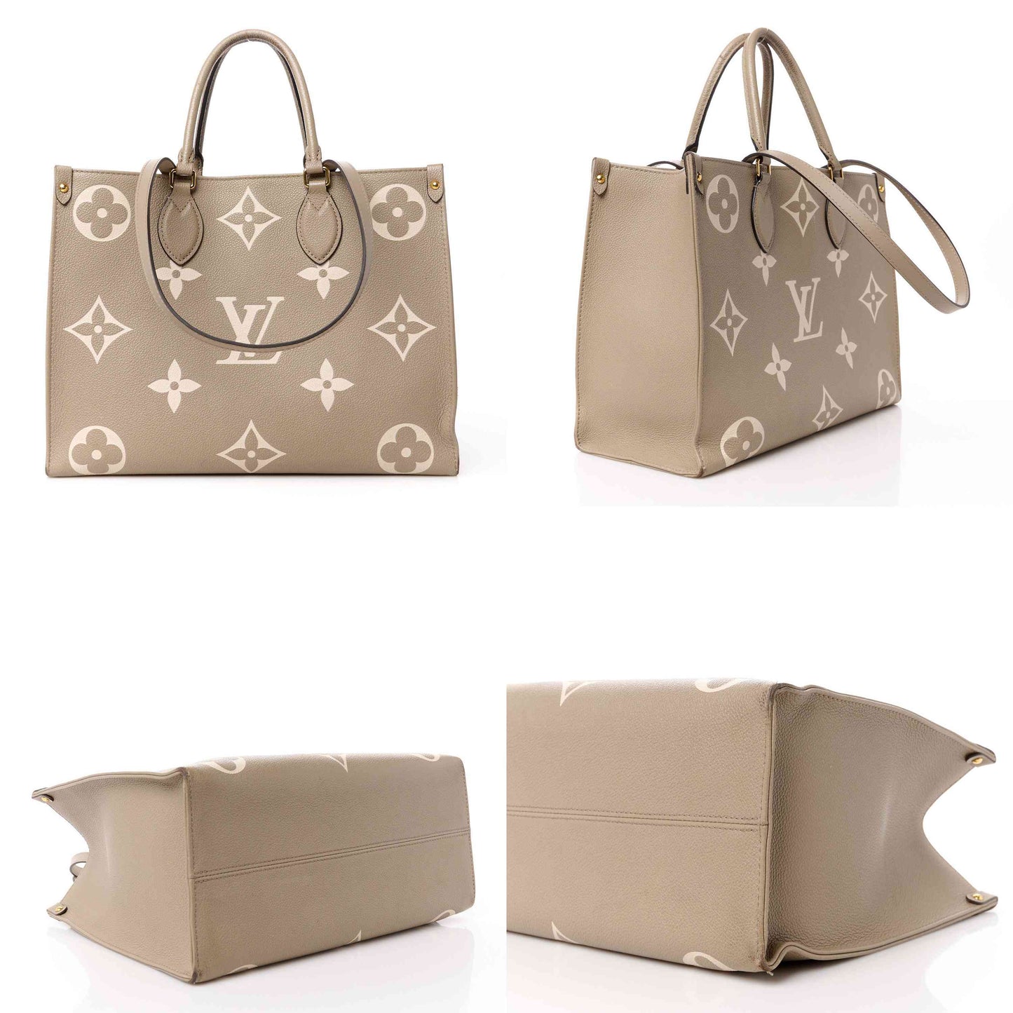 Louis Vuitton  Empreinte Monogram Giant Onthego MM Tourterelle Creme