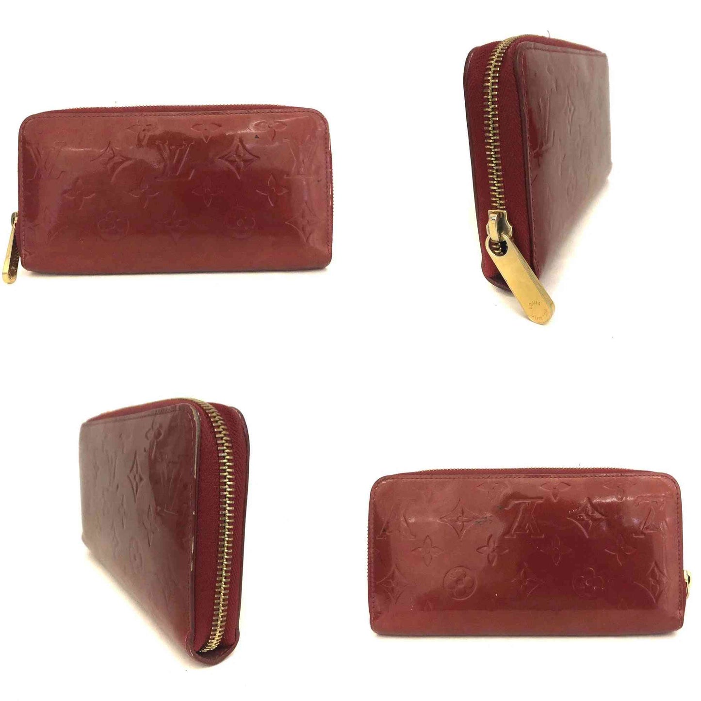 Louis Vuitton Monogram Vernis Zippy Zip Around Long Wallet CA2181