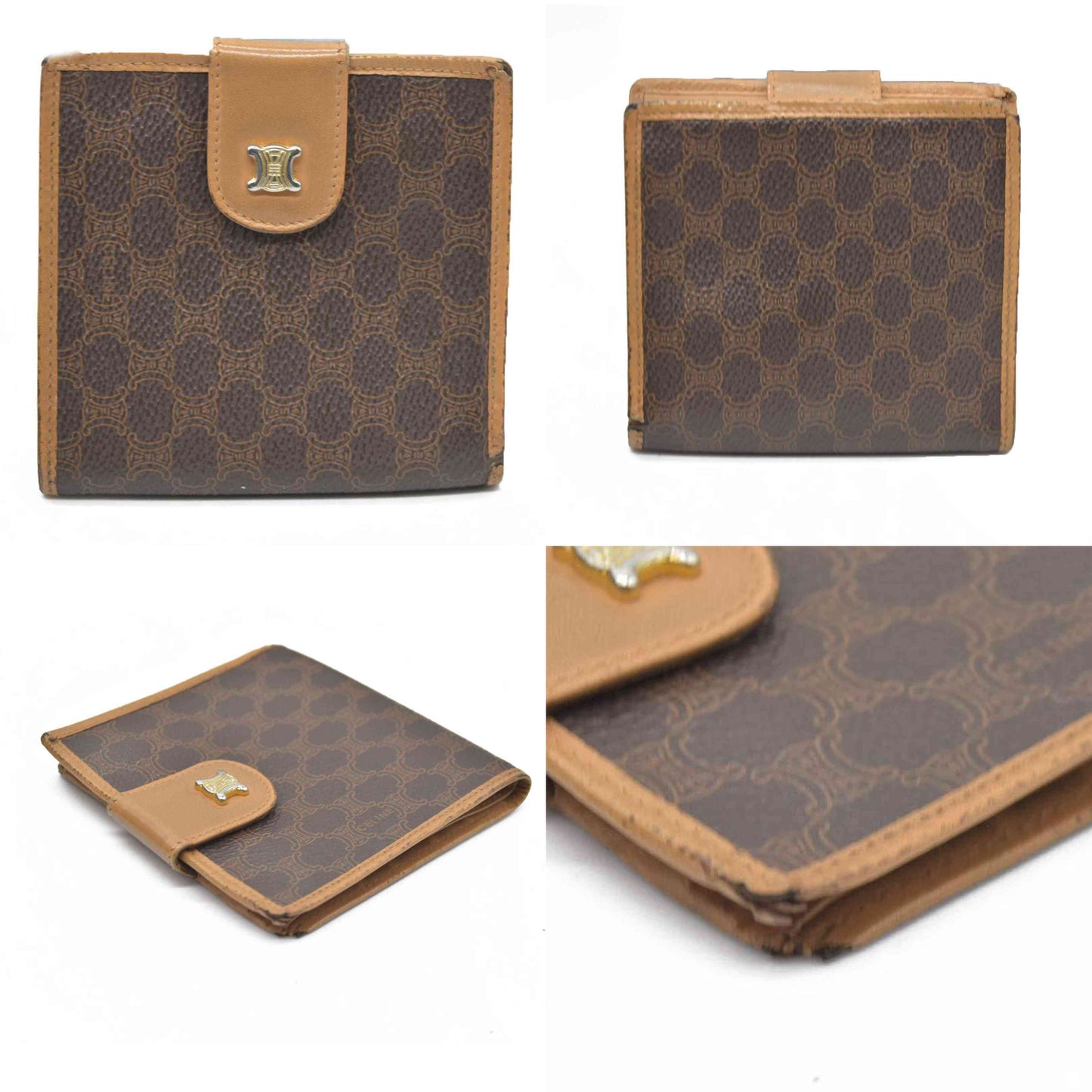 Celine Vintage Macadam Compact Wallet