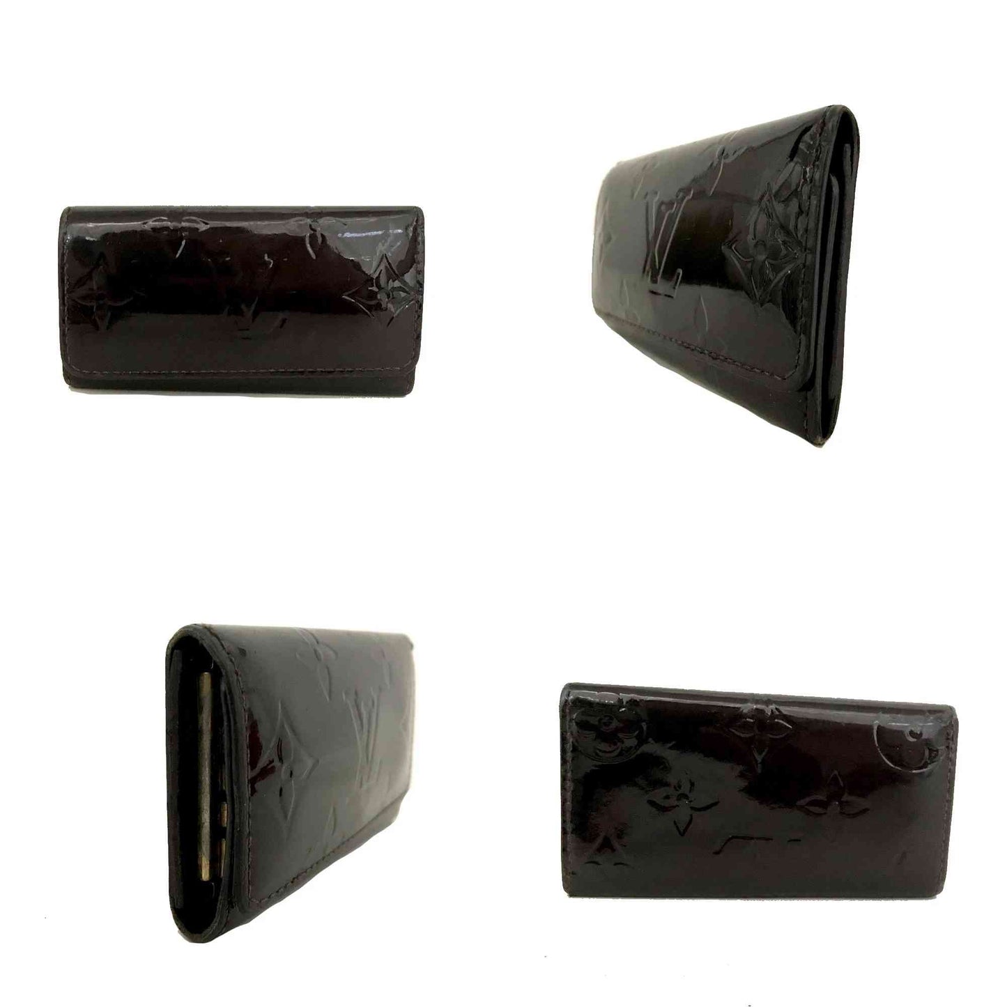 $365 2010 Louis Vuitton Monogram Vernis 4 Key Holder TS0140
