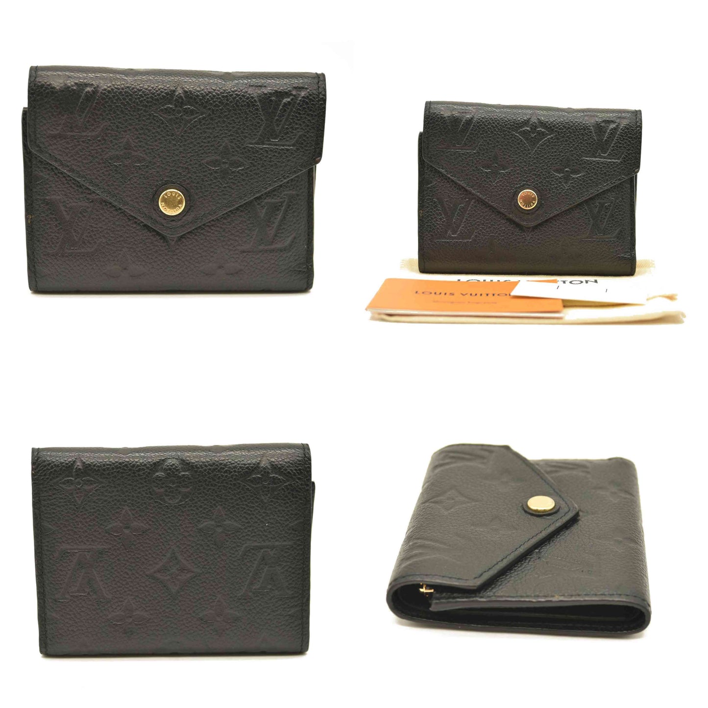 LOUIS VUITTON Empreinte Victorine Wallet Black  SP3128