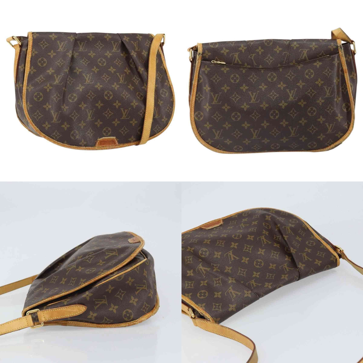 $1,620 2013 Louis Vuitton Monogram Menilmontant MM DU1133