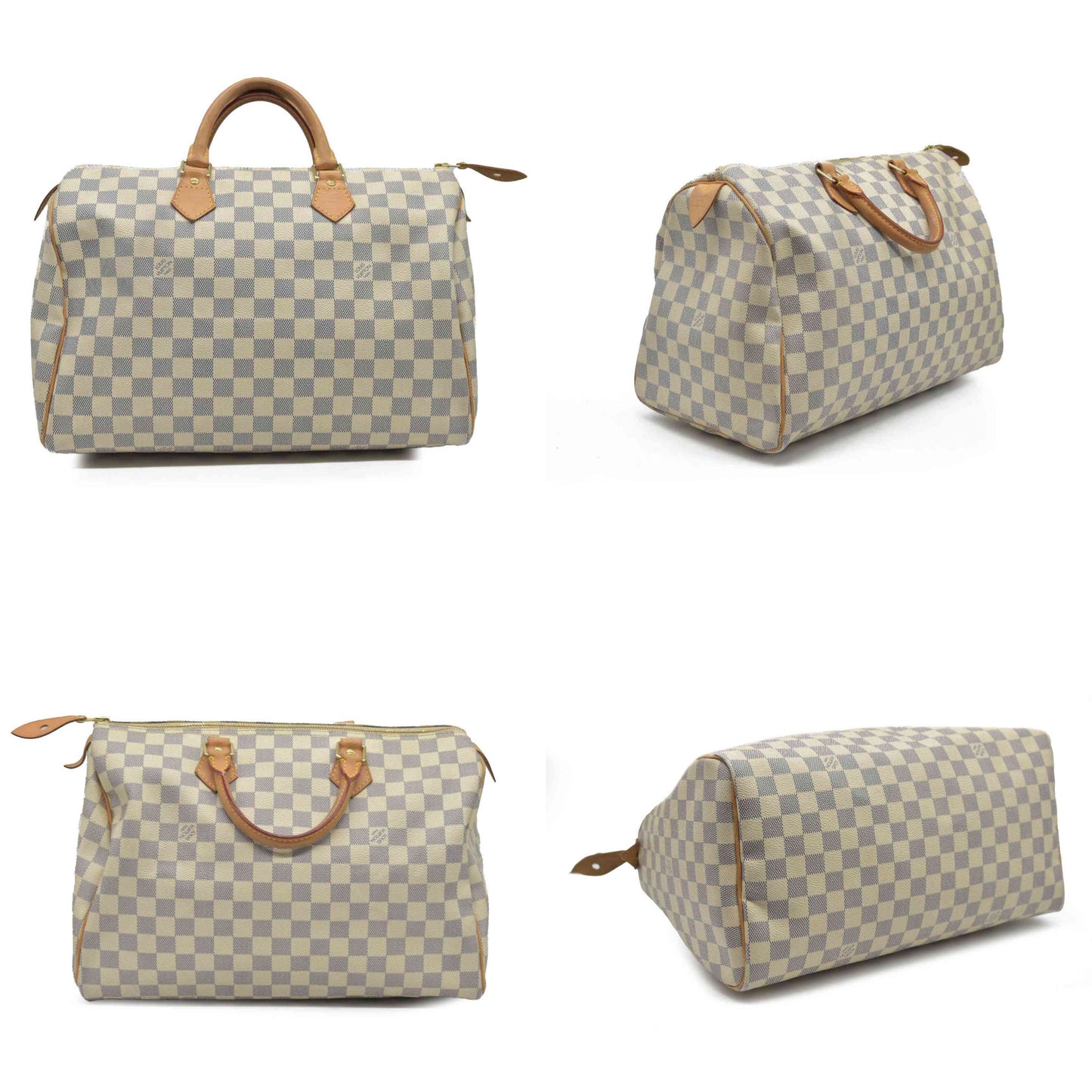 AUCTION $1550 Louis Vuitton Damier Azur Speedy 30 DU3028