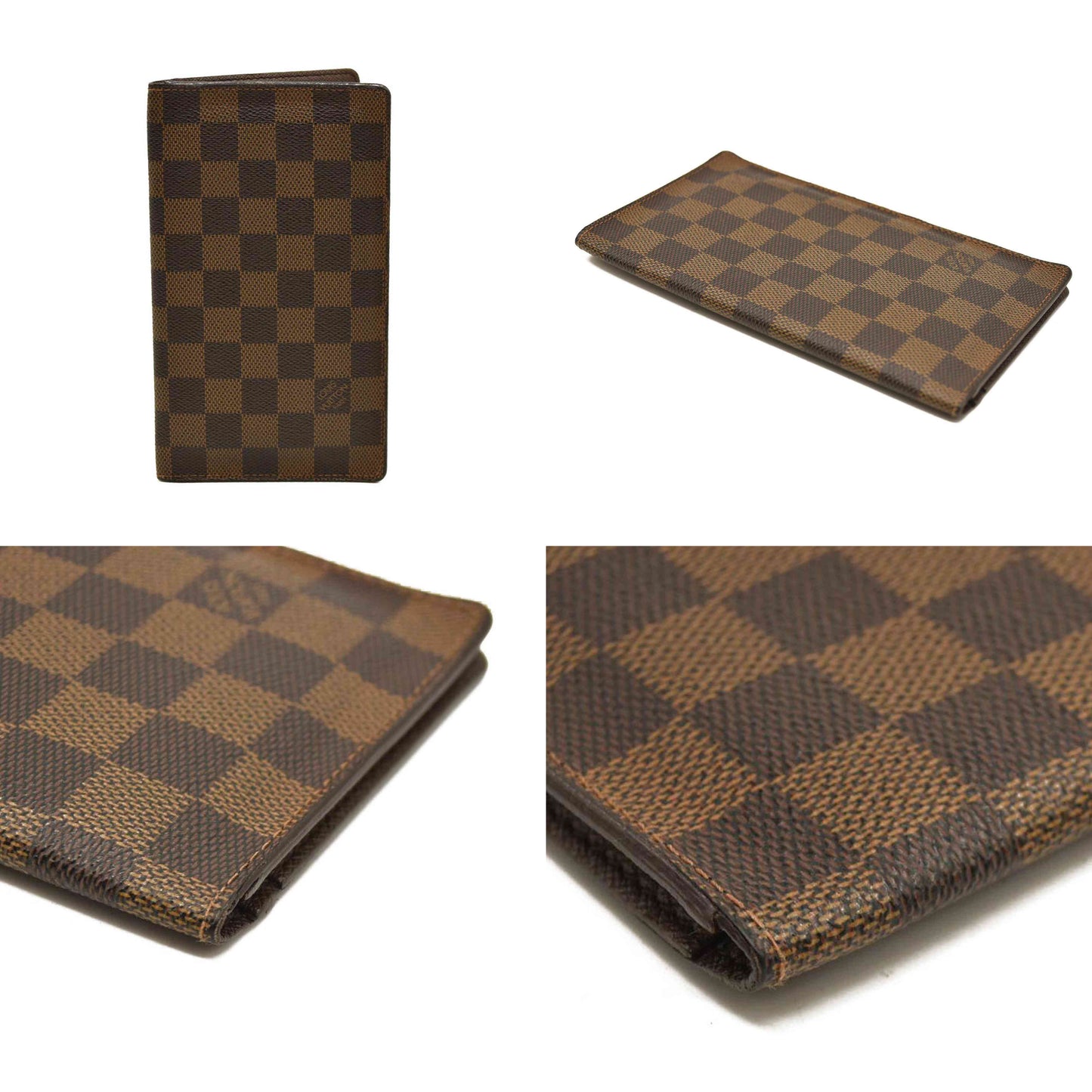 Louis Vuitton  Damier Ebene Porte-Cartes Credit Yen Checkbook Wallet CA0025