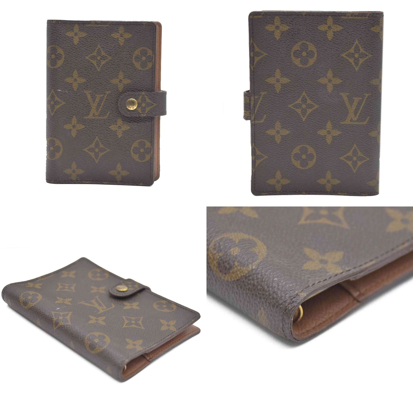 Louis Vuitton Monogram Agenda PM Notebook Cover Brown CA0955