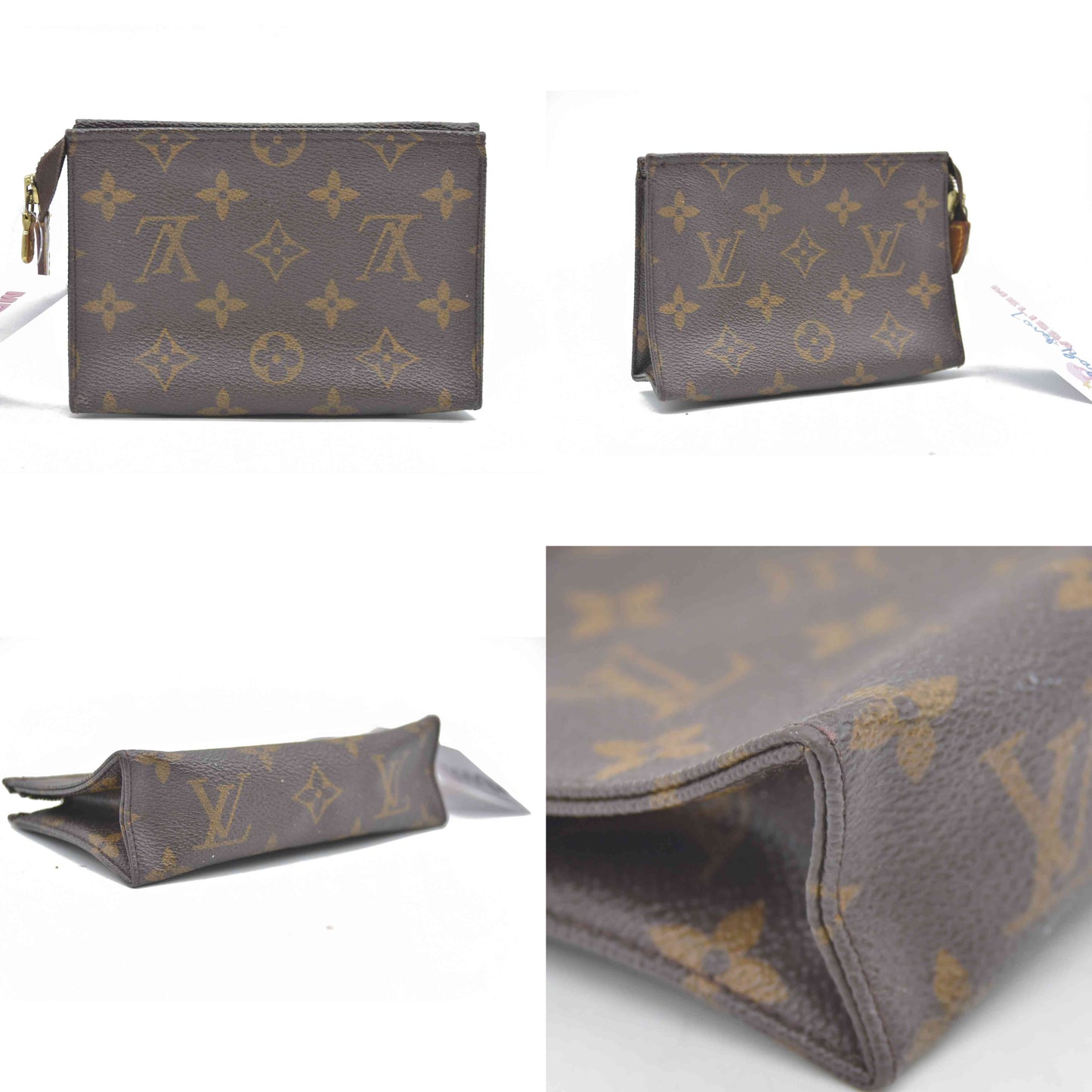 Louis Vuitton Monogram Poche Toilette 15 Cosmetic Pouch MB1908
