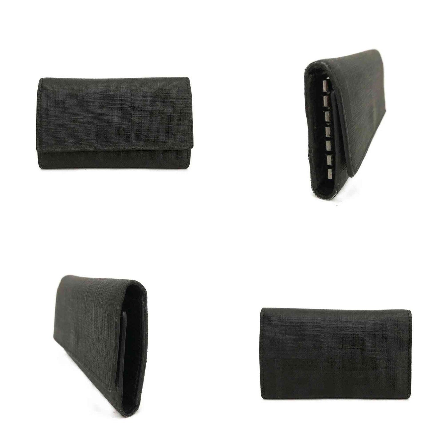 PRE-ORDER FENDI Zucca PVC 6 Ring Key Case Black