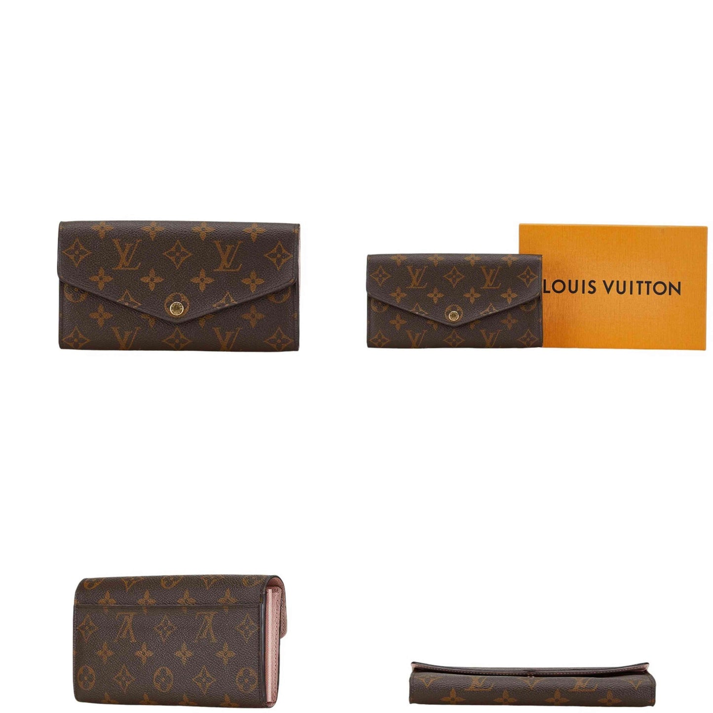 Louis Vuitton  Monogram Sarah Wallet NM Rose Ballerine