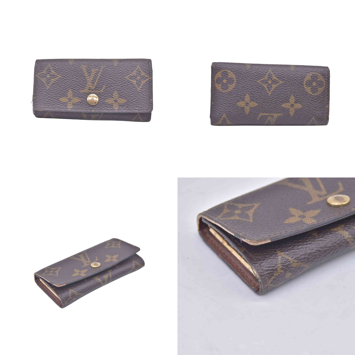$345 1982 Louis Vuitton Monogram 4 Key Multicles Holder TH1822 CONSIGNMENT 10021079