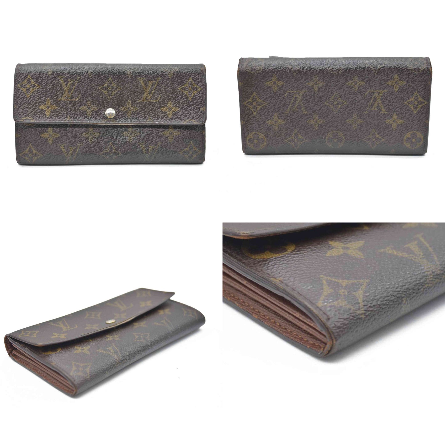Louis Vuitton Monogram Portefeiulle Sarah Long Bifold Wallet CT0046