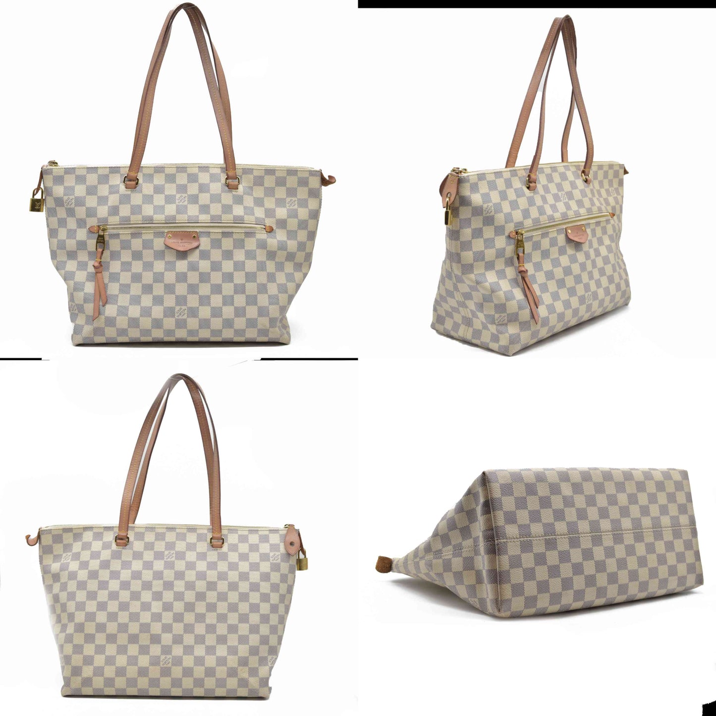 $1620 Louis Vuitton Damier Azur Iena MM FL4189 2019