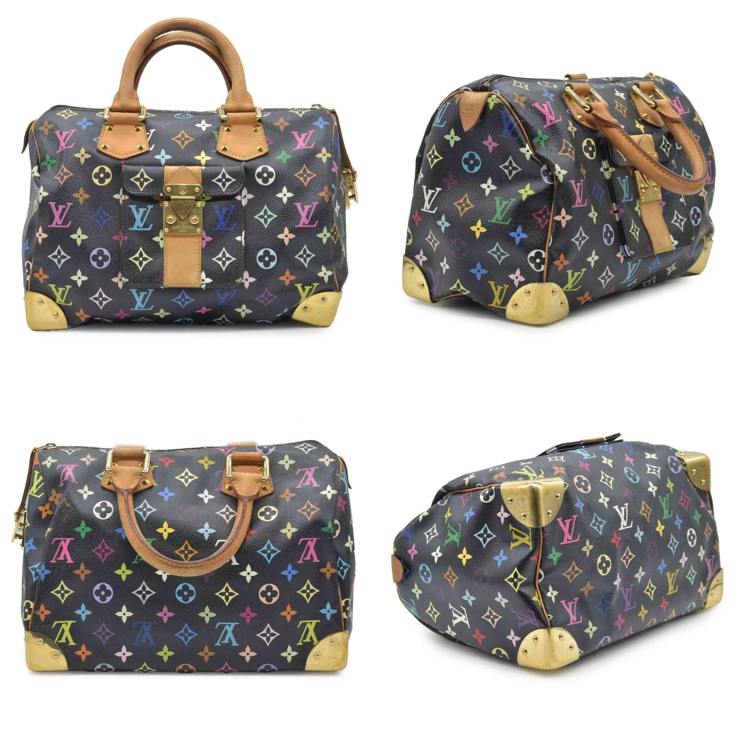 $3150 Louis Vuitton Multicolore Monogram Speedy 30