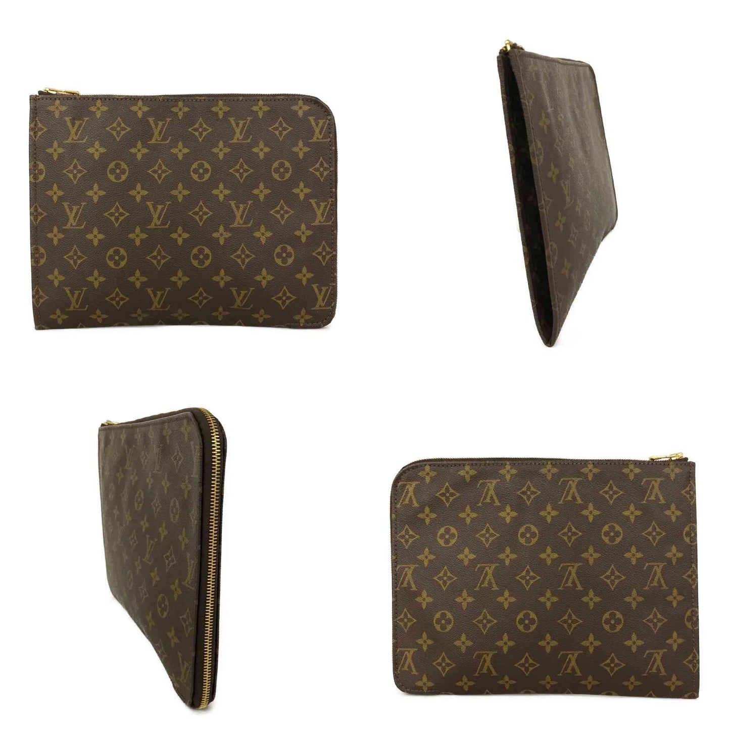 $810 Louis Vuitton Monogram Poche Documents Portfolio Case 30