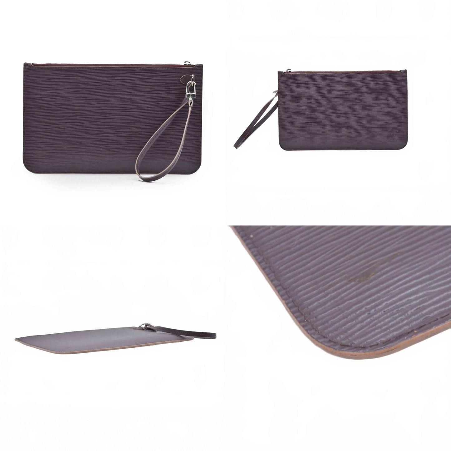 $2640 Louis Vuitton Epi Neverfull MM Quetsche Pochette