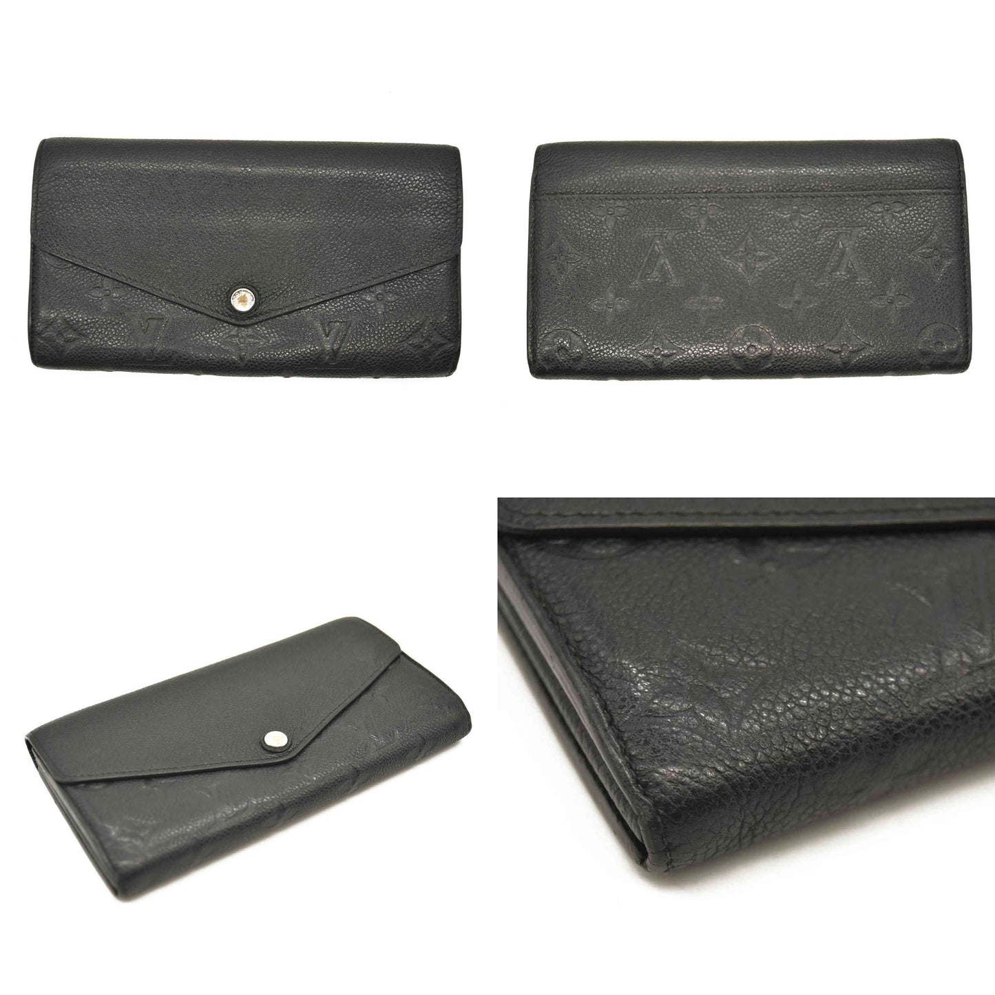 LOUIS VUITTON  Empreinte Sarah Wallet NM Black CA2115