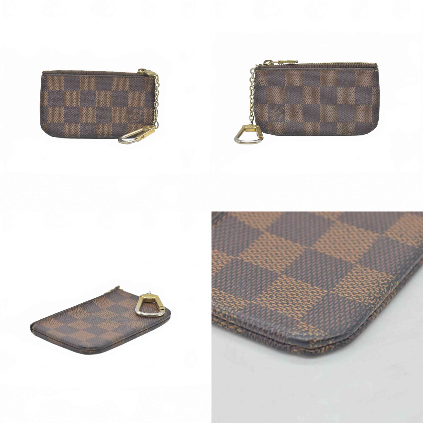 $345 Louis Vuitton Damier Ebene Key Pouch