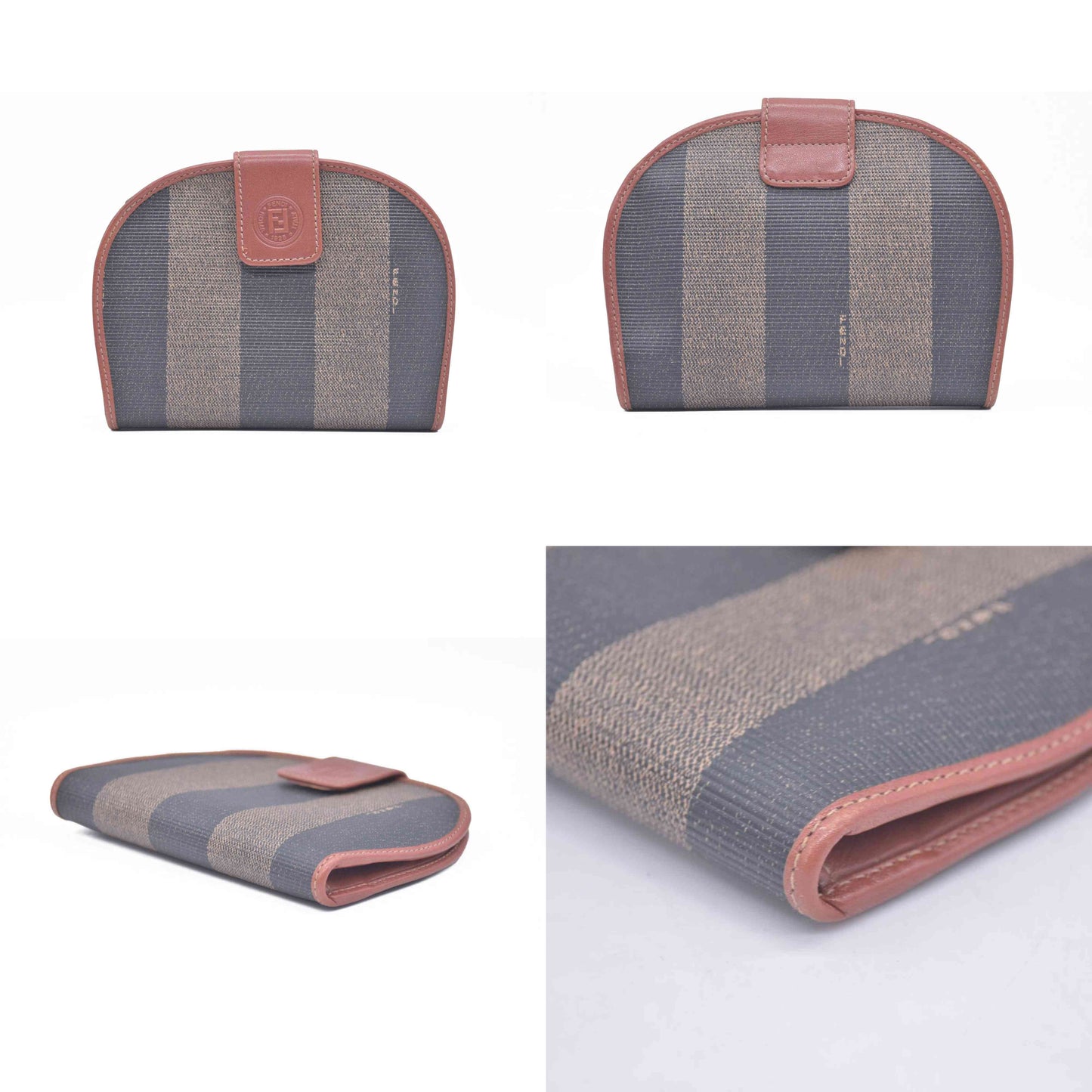 $350 Fendi Vintage Pequin Wallet CONSIGNMENT