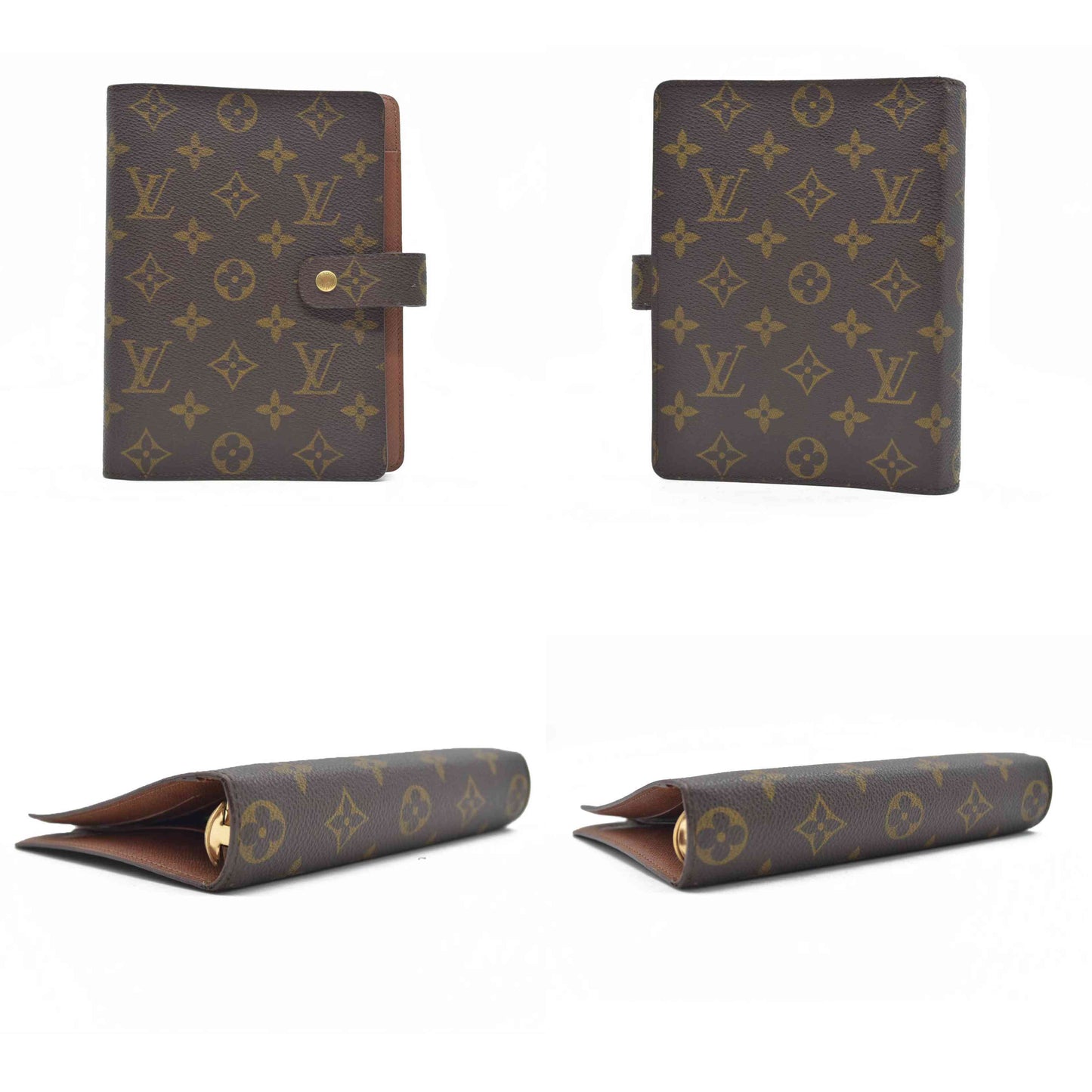 $755 LOUIS VUITTON Monogram Agenda MM Day Planner Notebook Cover SP1908