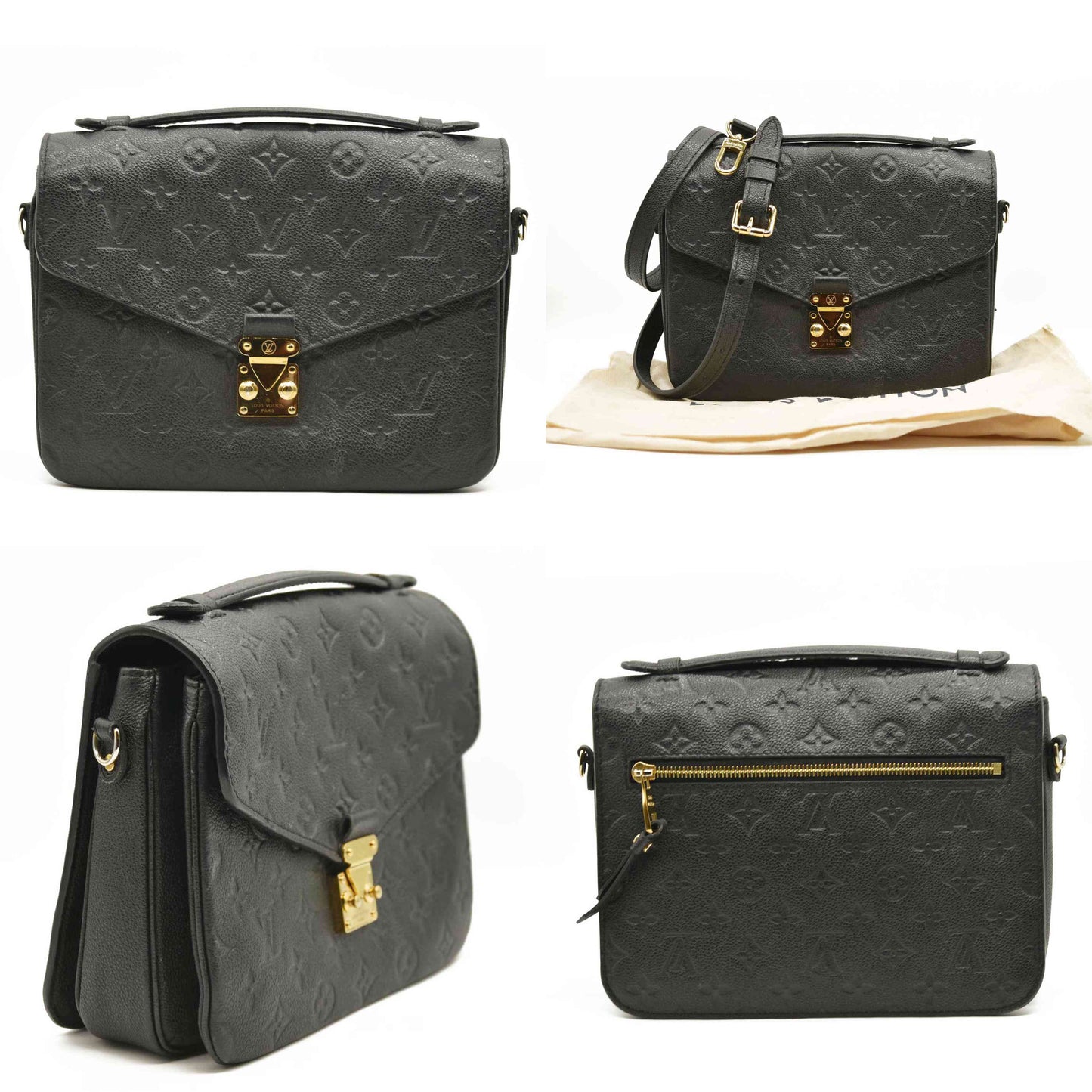 LOUIS VUITTON Empreinte Pochette Metis Black